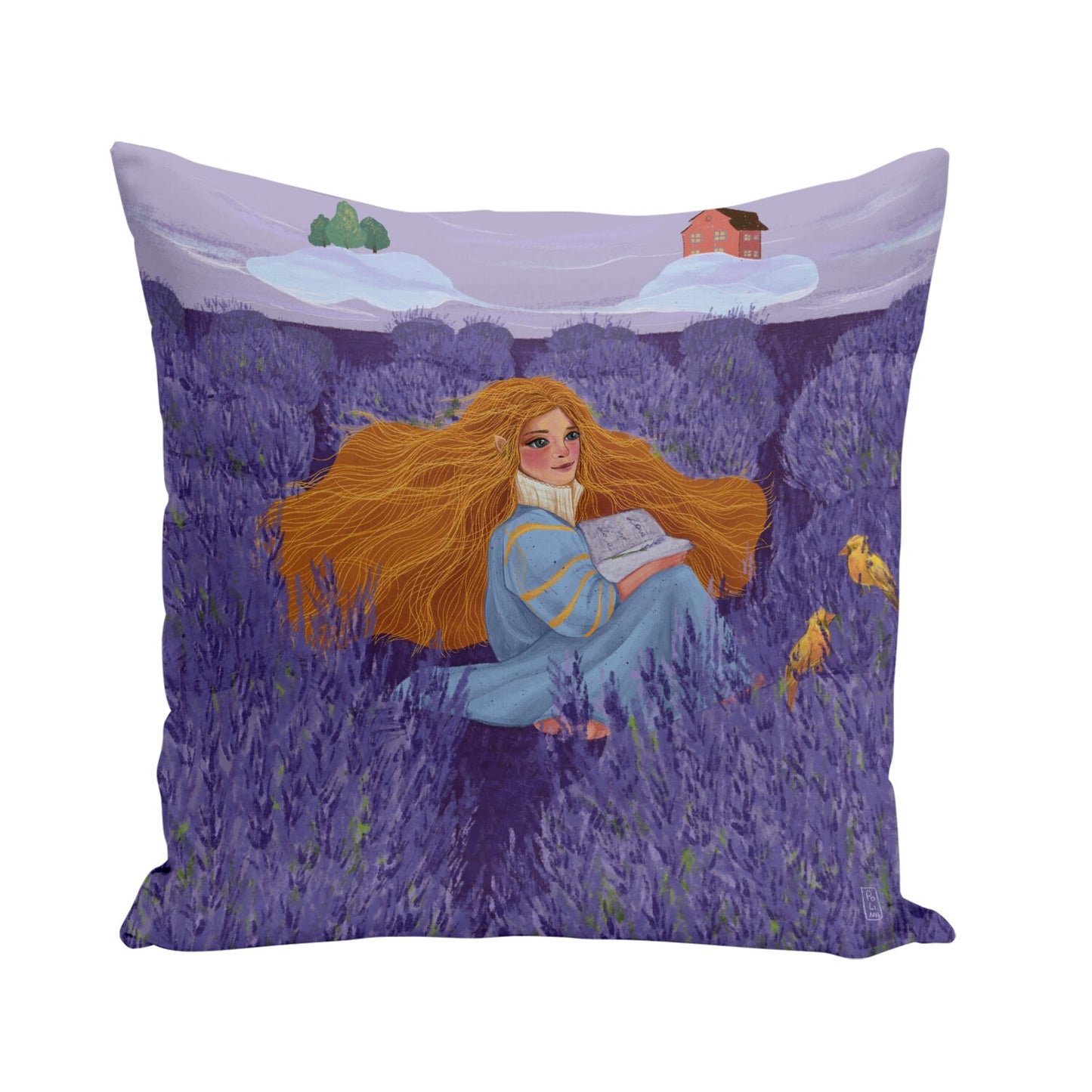 Coussin - L'amoureuse et la lavande