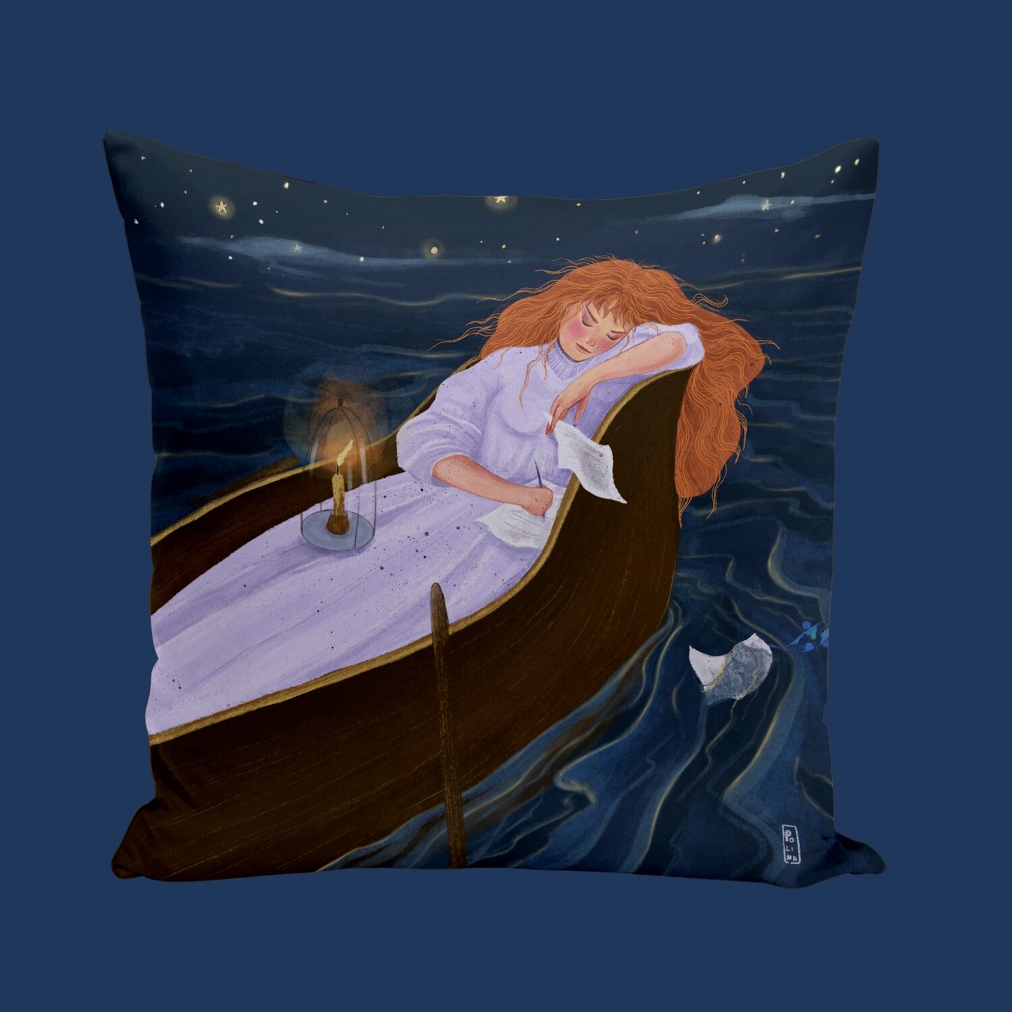 Coussin - La barque des amoureux