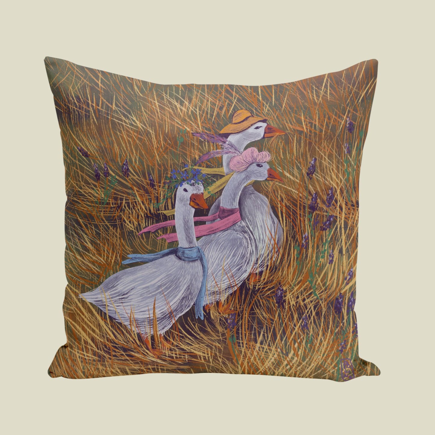 Coussin - Oies des champs