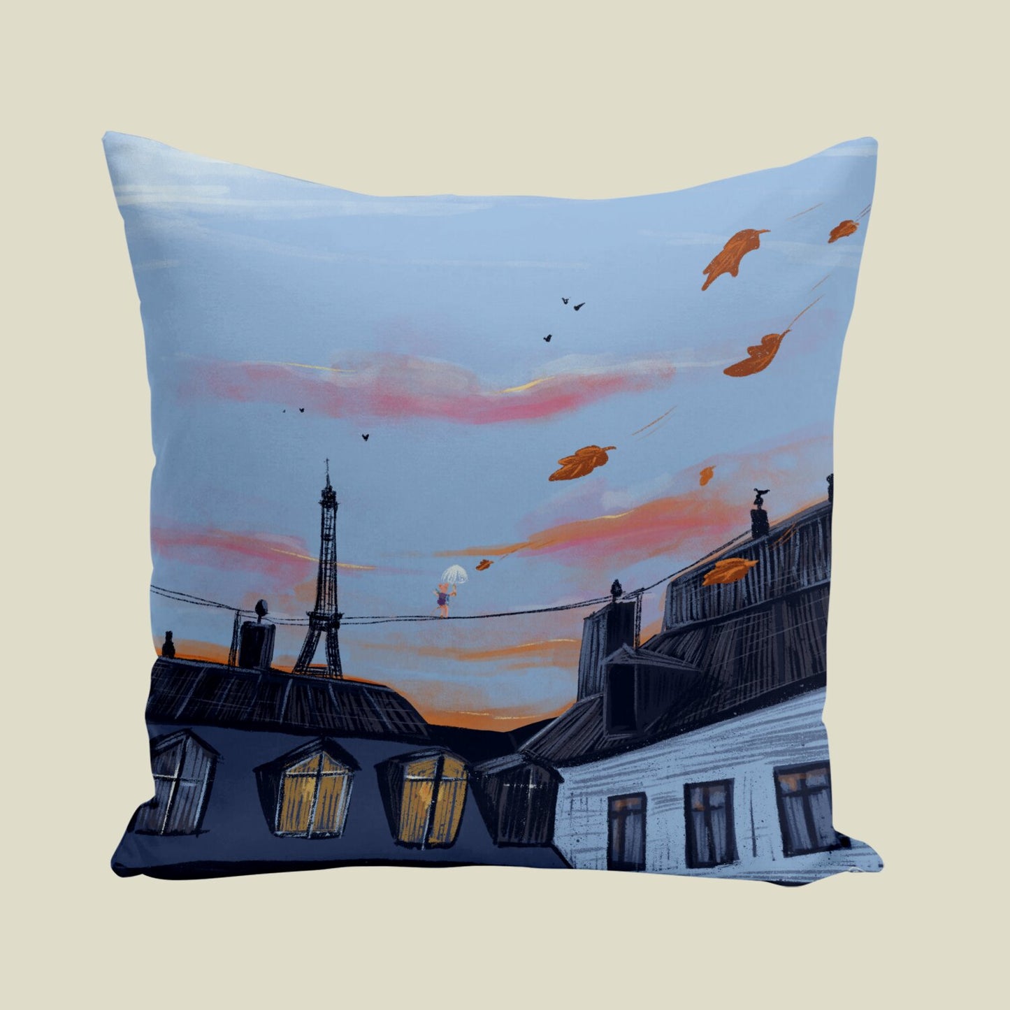 Coussin - Automne à Paris