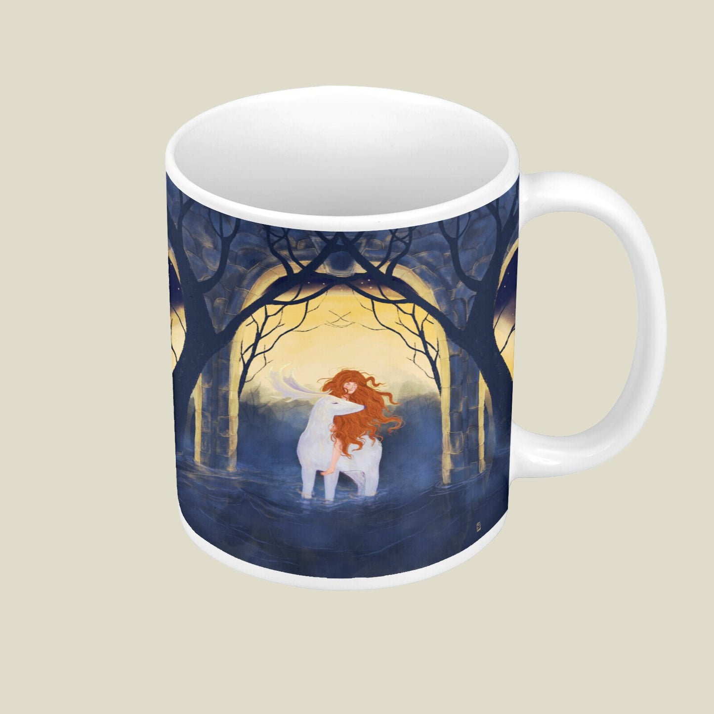 Ceramic Mug - Dawn, Two Lovers, Night and Day