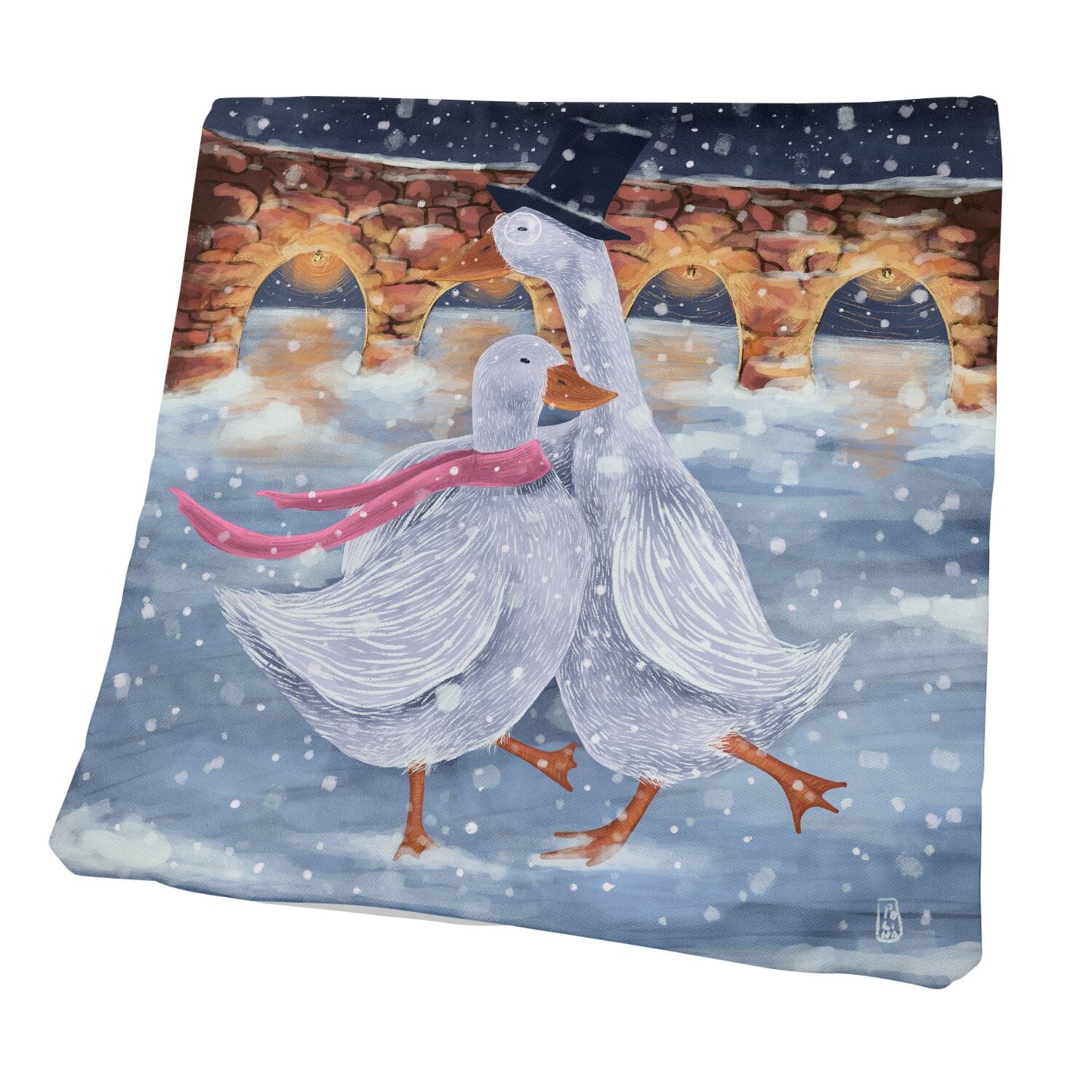 Coussin - Les Romantiques à la patinoire