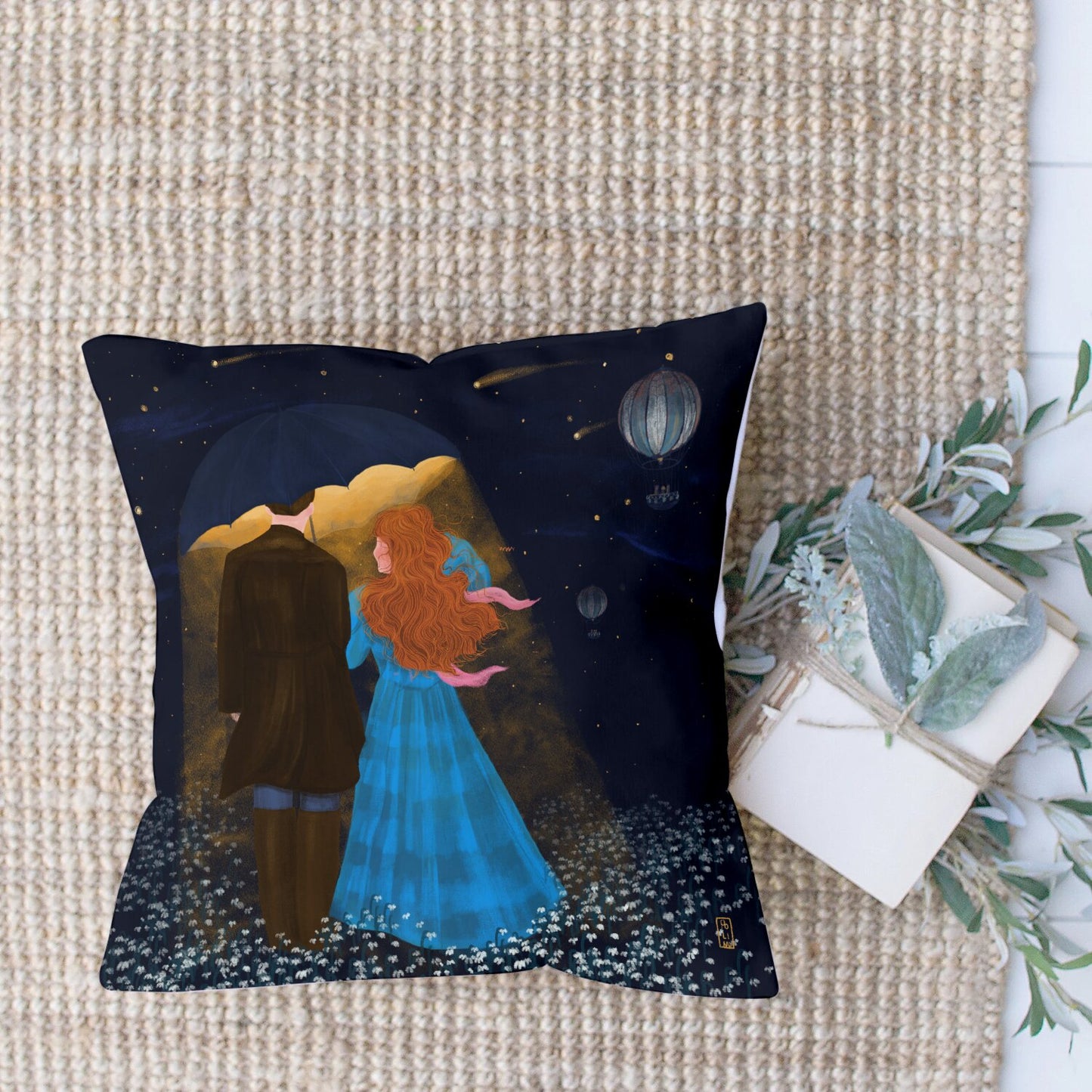 Cushion - Dawn, Two Lovers, Night and Day