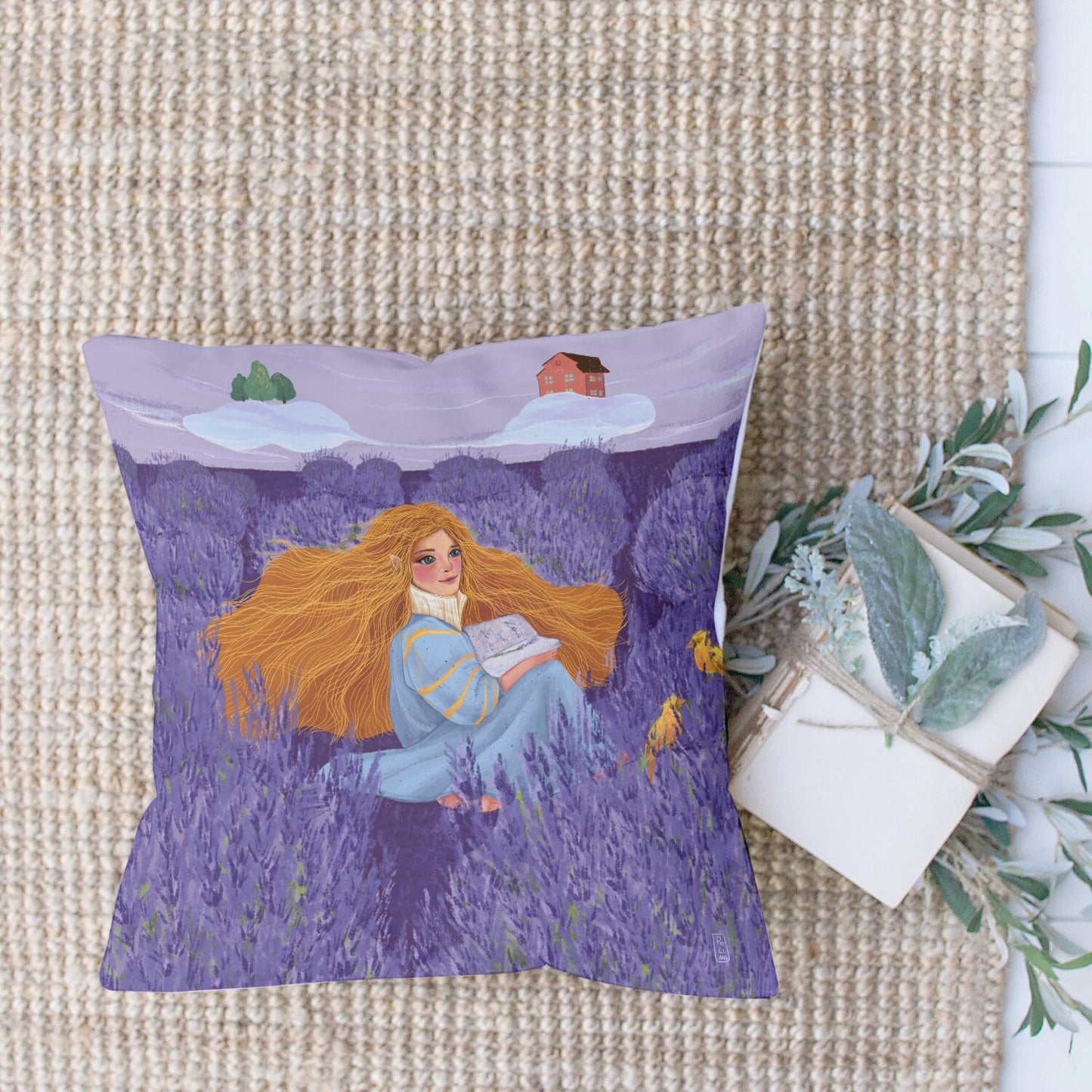 Coussin - L'amoureuse et la lavande