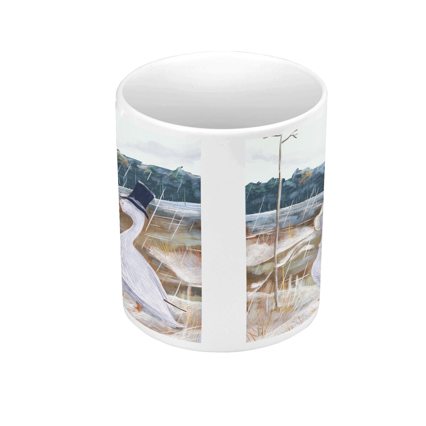 Mug Céramique - Promenade des Oies romantiques