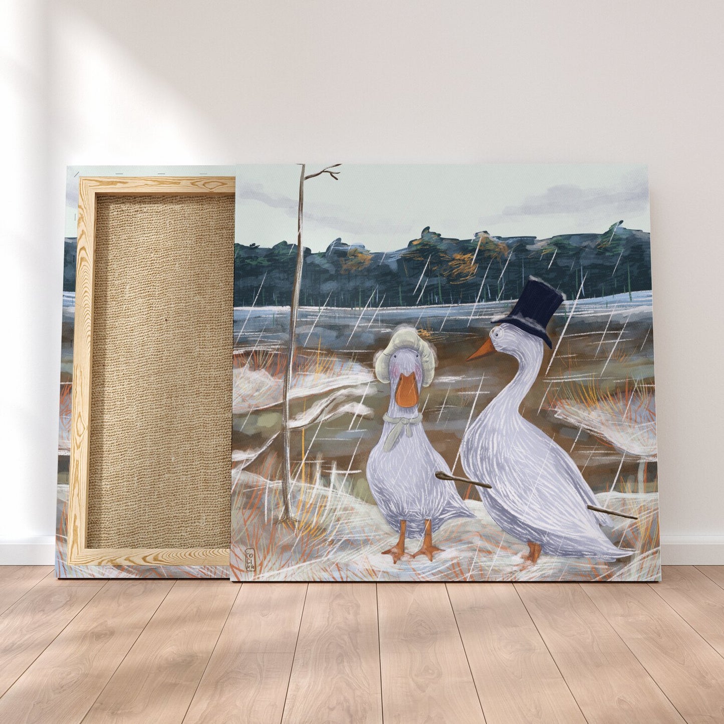 Tableau - Promenade des Oies romantiques