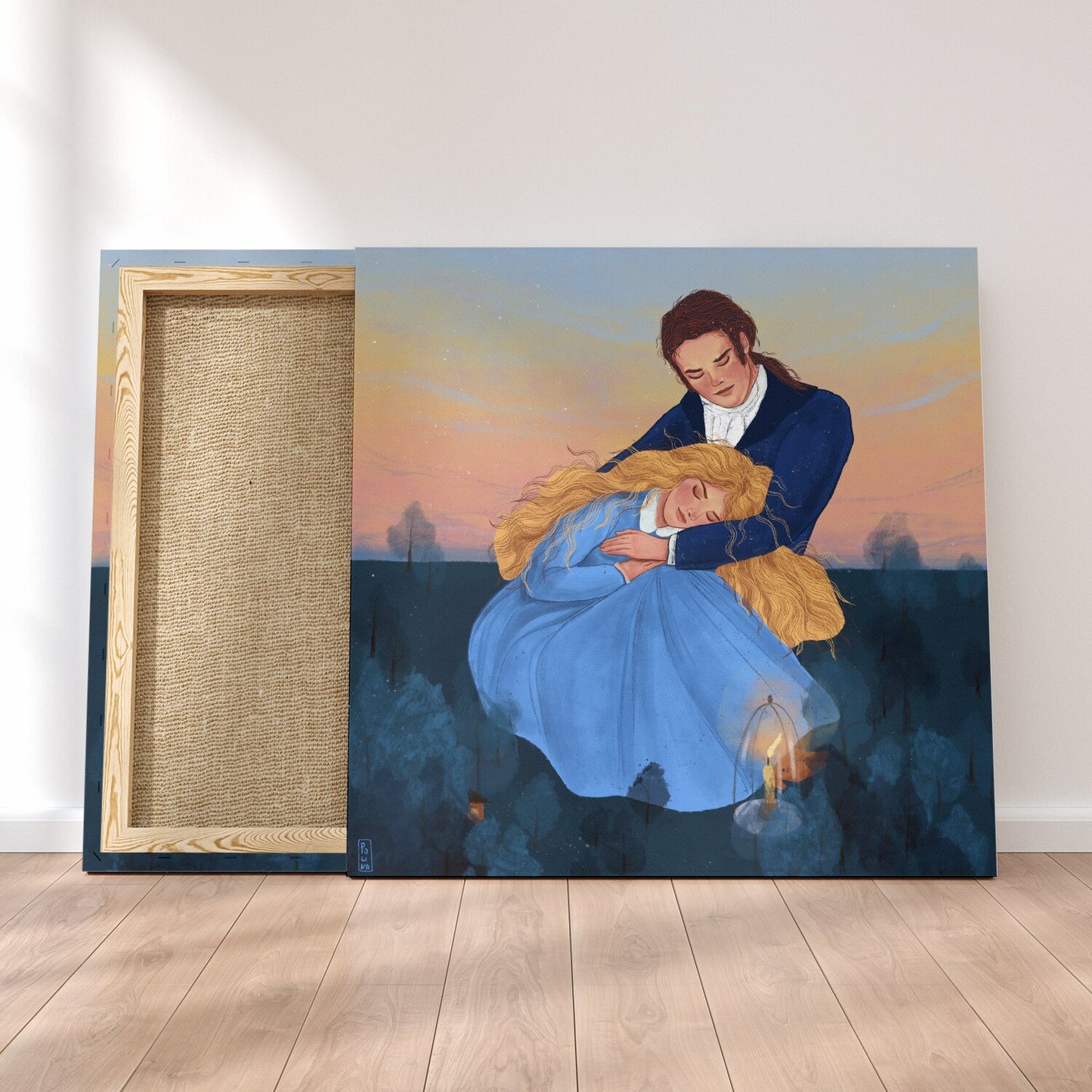 Print on Canva - Dawn, Two Lovers, Night and Day