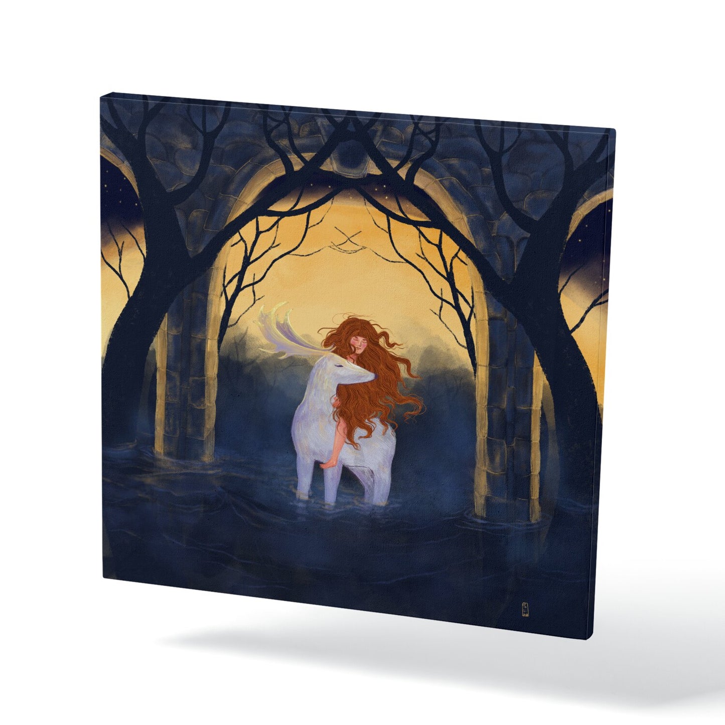 Print on Canva - Dawn, Two Lovers, Night and Day