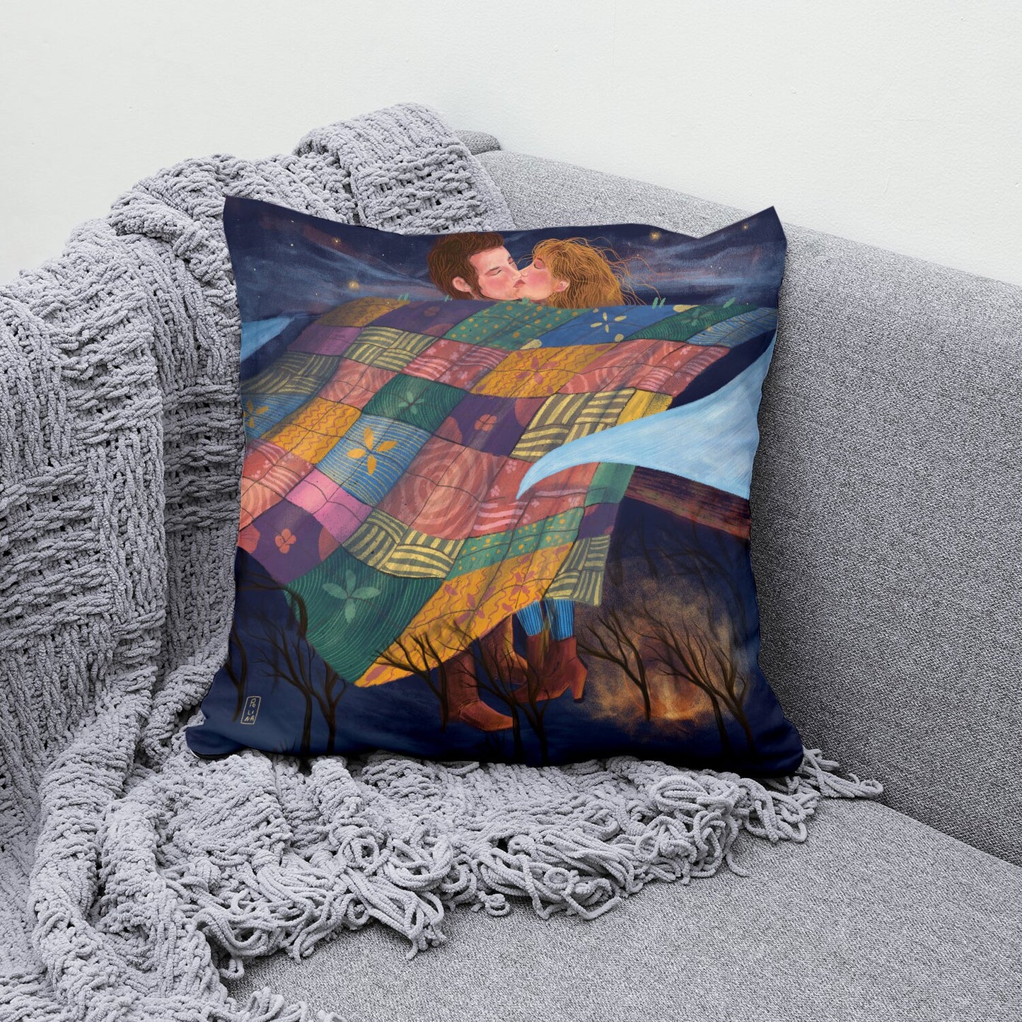 Coussin - Les amoureux