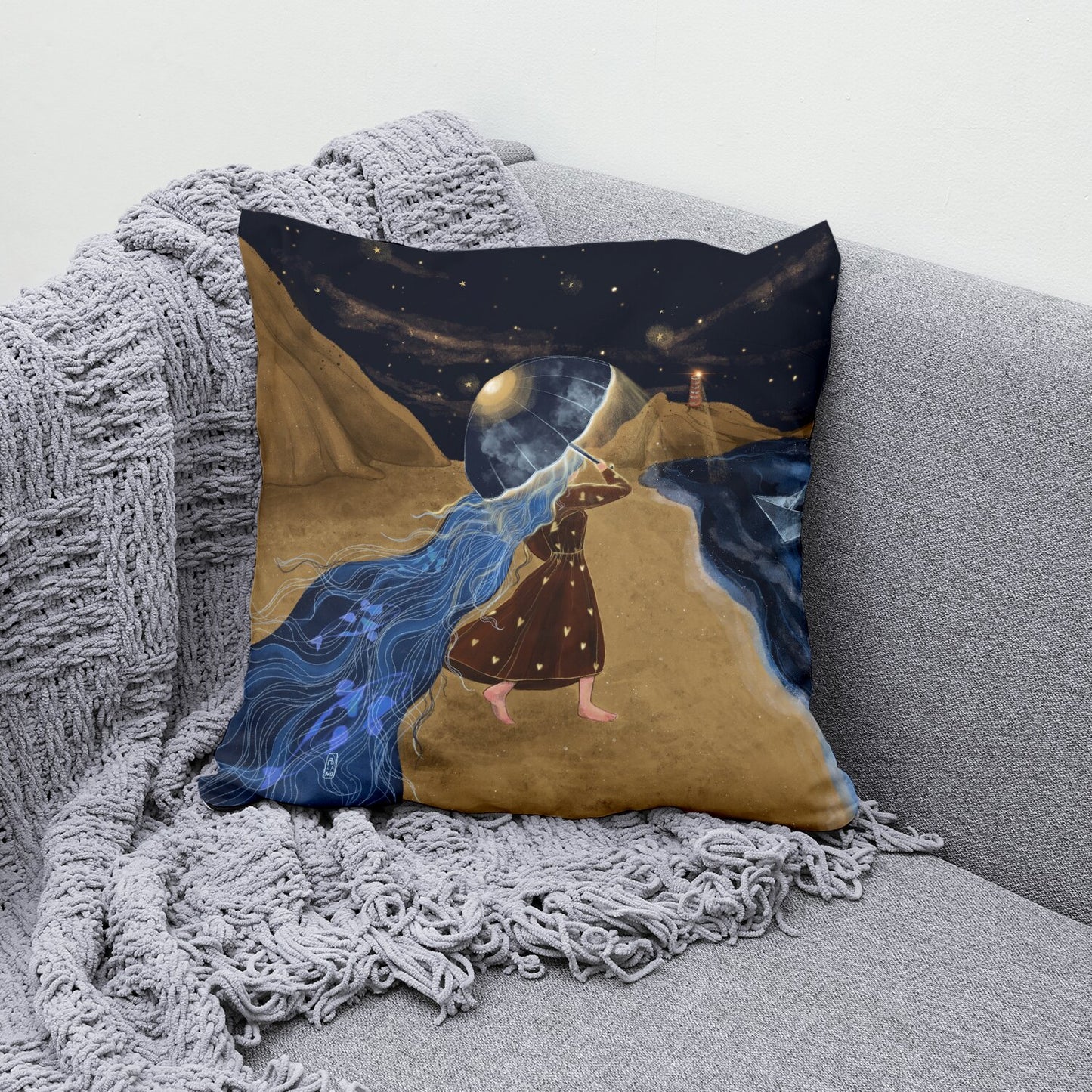 Coussin - La fille de la mer