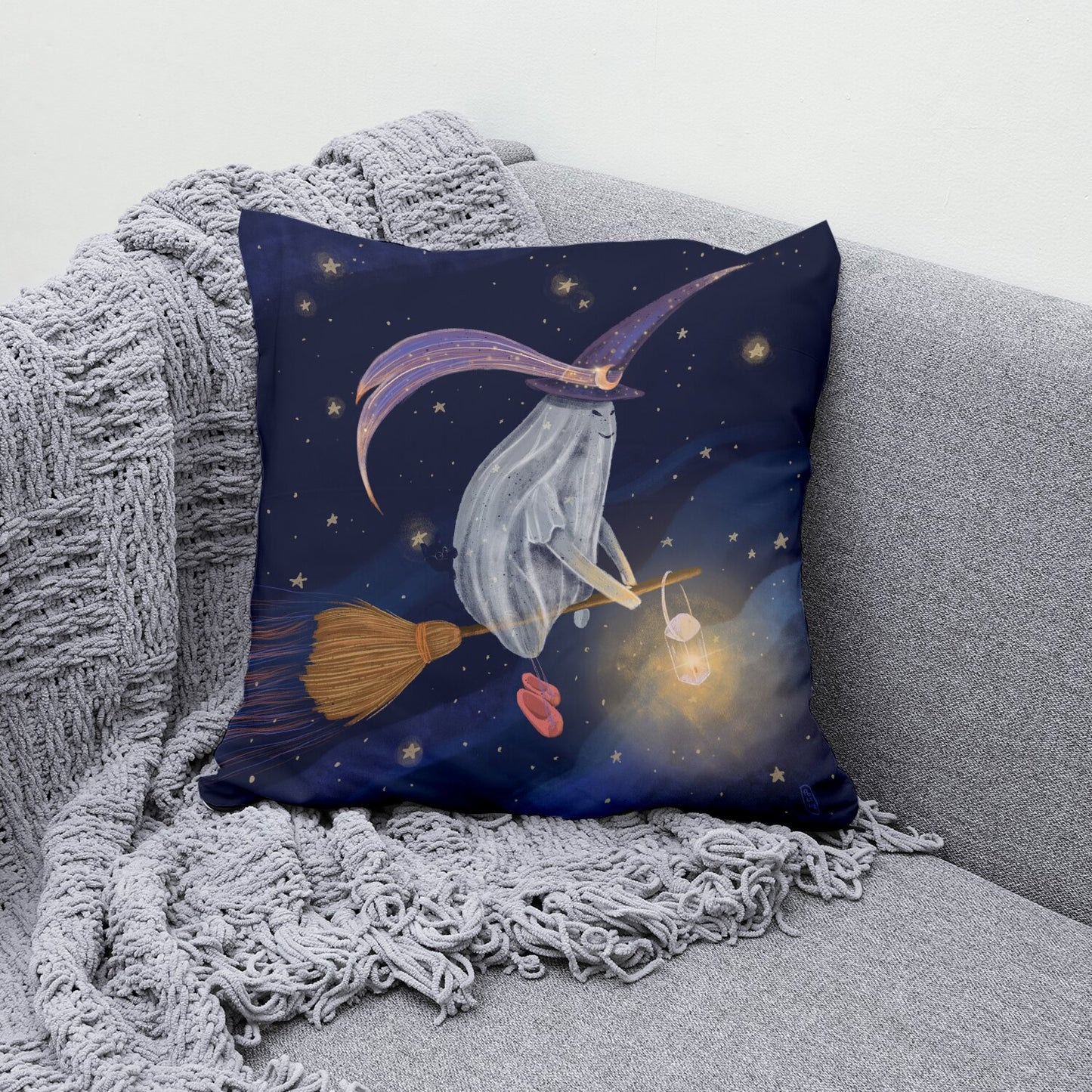 Coussin - La sorcière Fantome