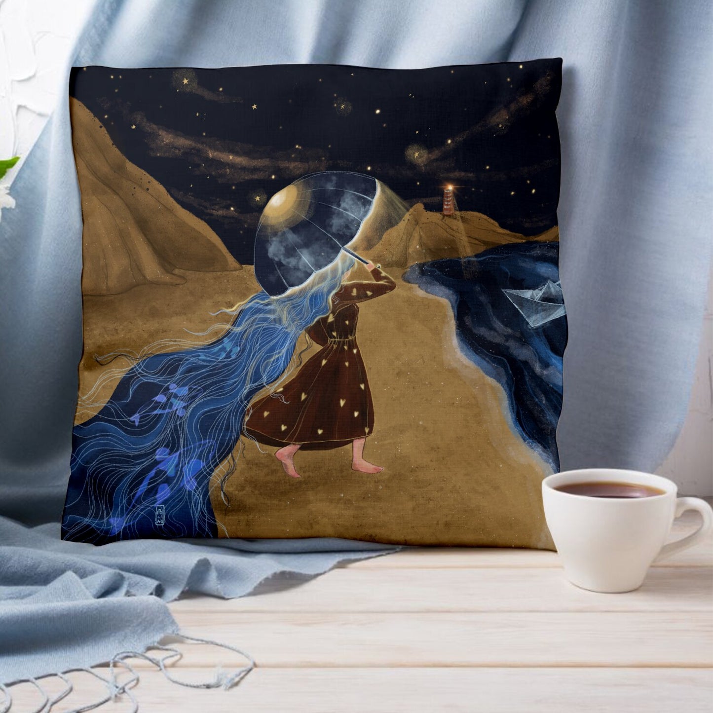 Coussin - La fille de la mer