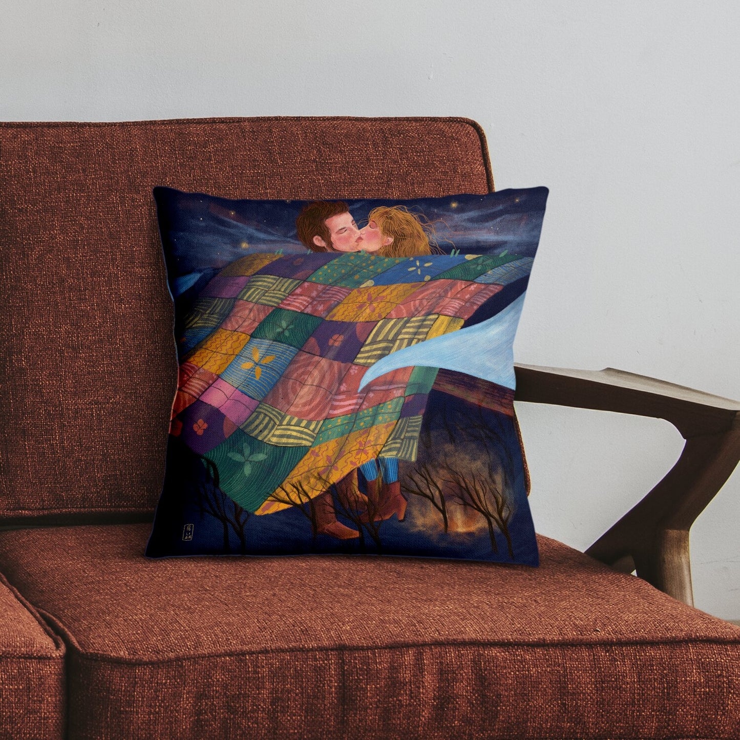 Coussin - Les amoureux