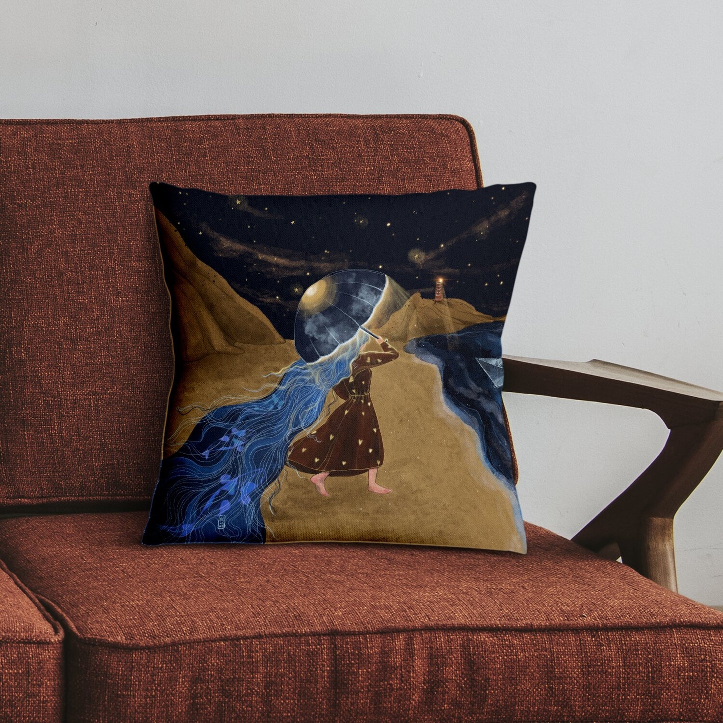 Coussin - La fille de la mer