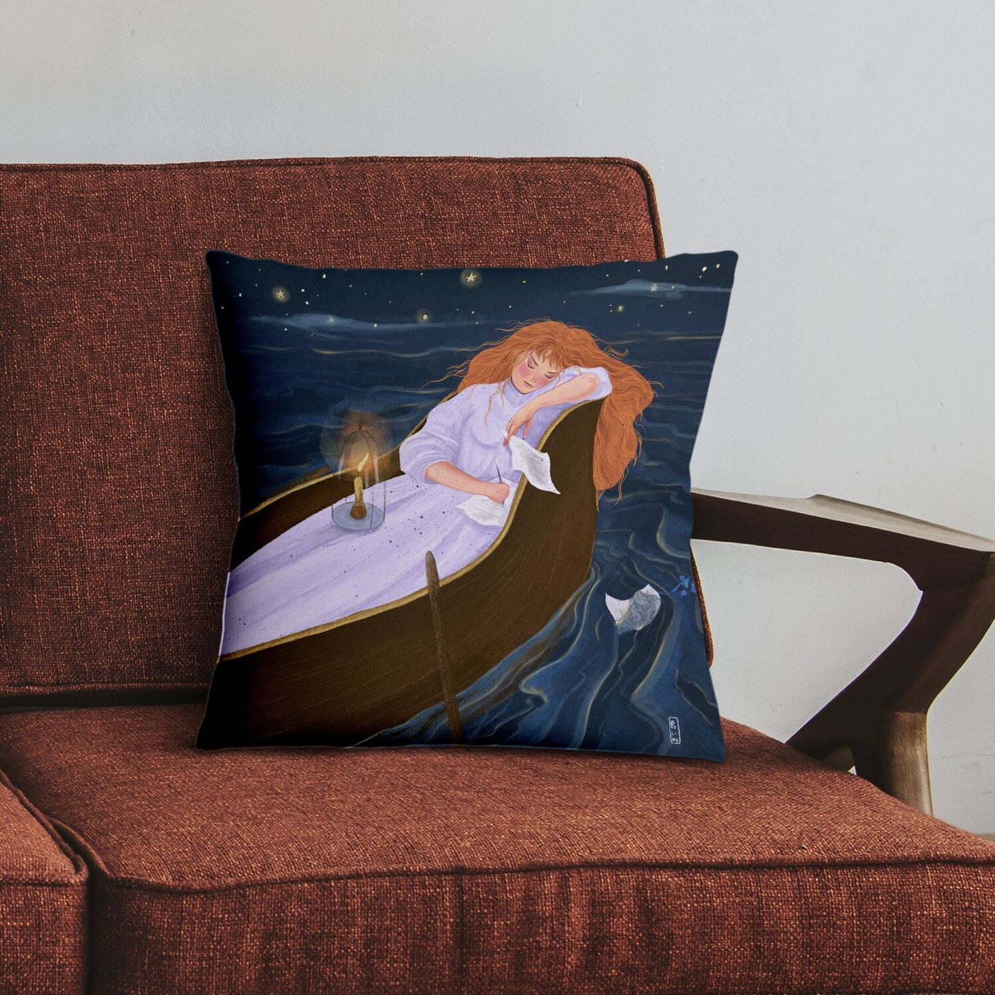 Coussin - La barque des amoureux