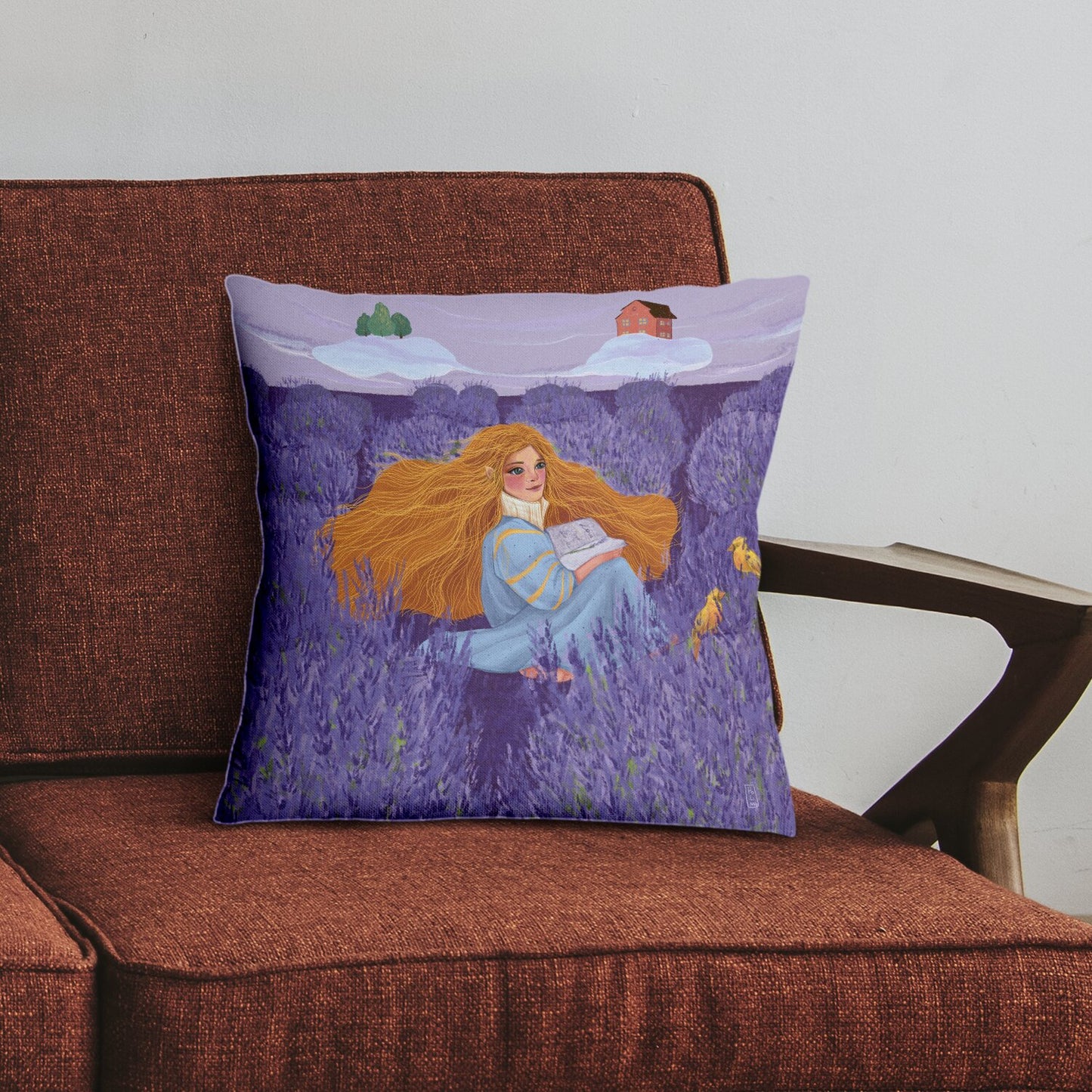 Coussin - L'amoureuse et la lavande