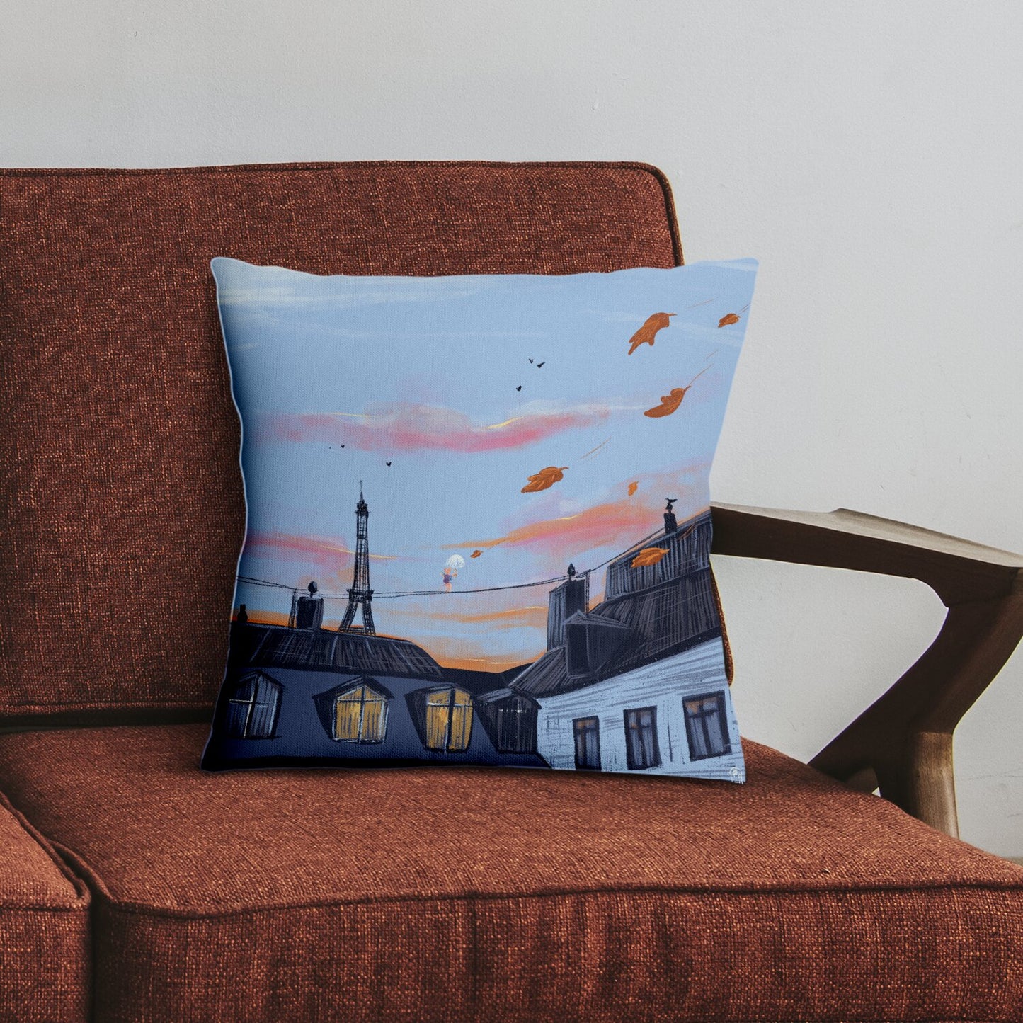 Coussin - Automne à Paris