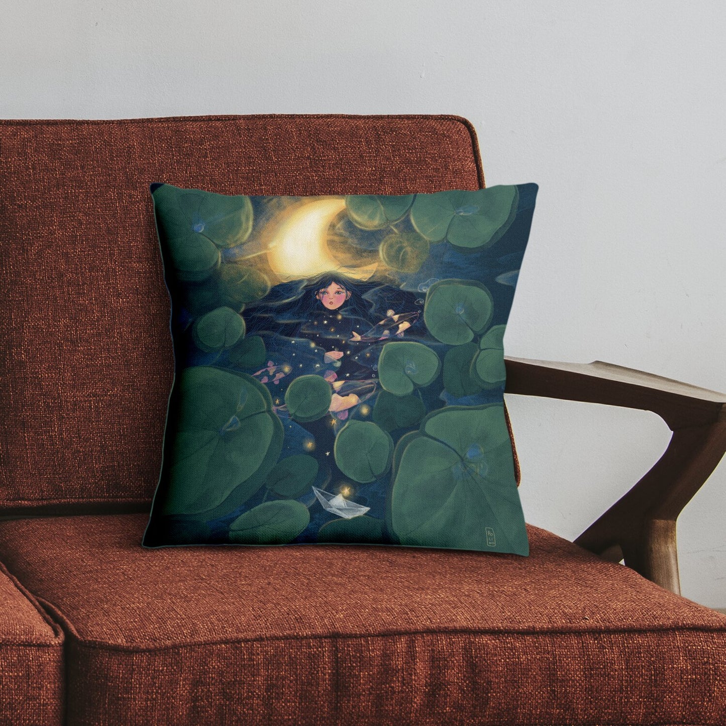 Coussin - La lune dans les bras de la nuit