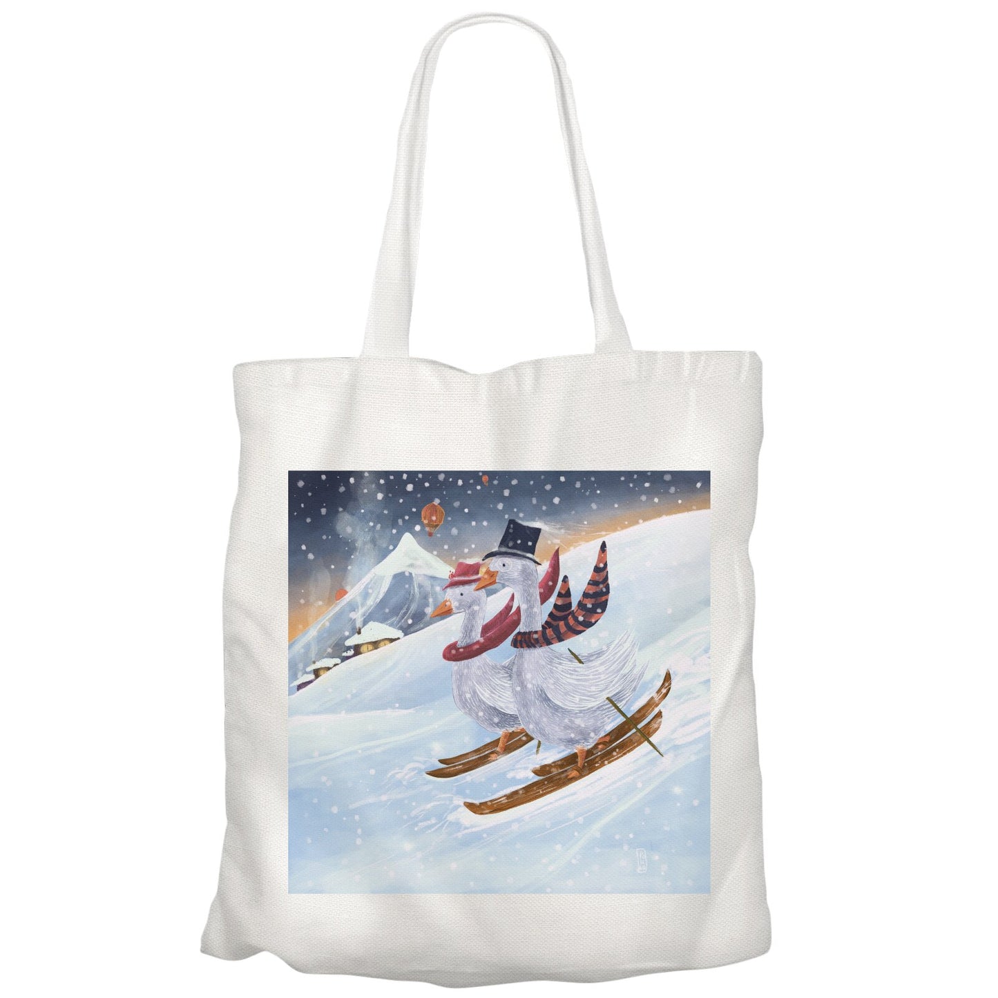 Tote Bag - Ski dans les Montagnes