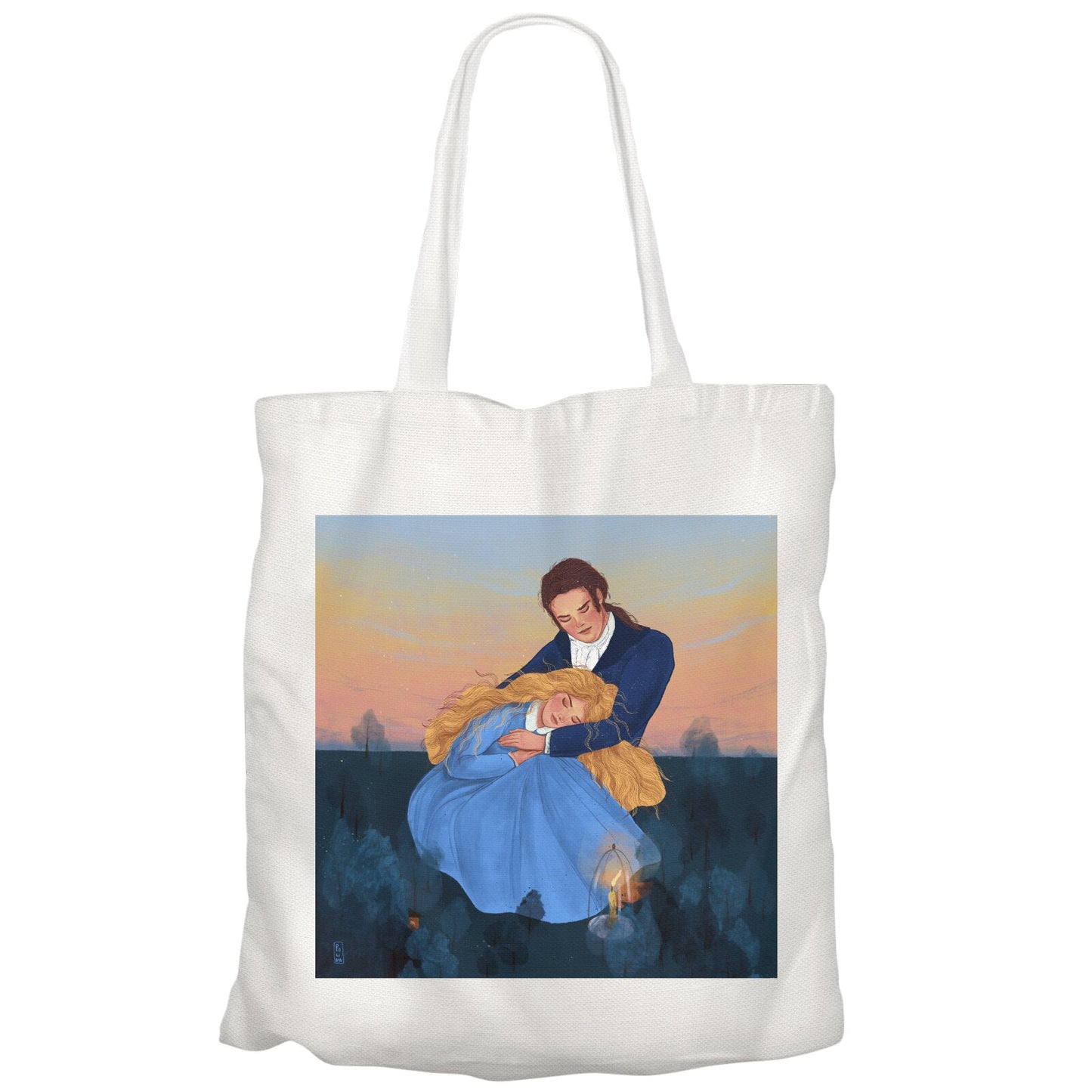 Tote Bag - Dawn, Two Lovers, Night and Day