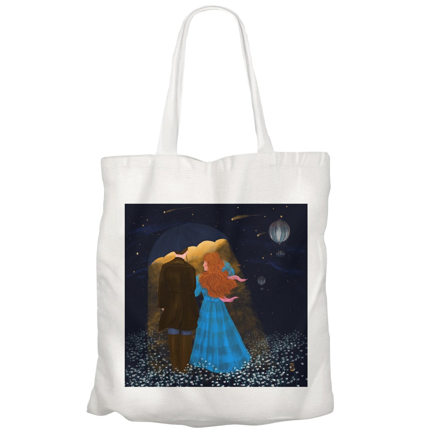 Tote Bag - Dawn, Two Lovers, Night and Day