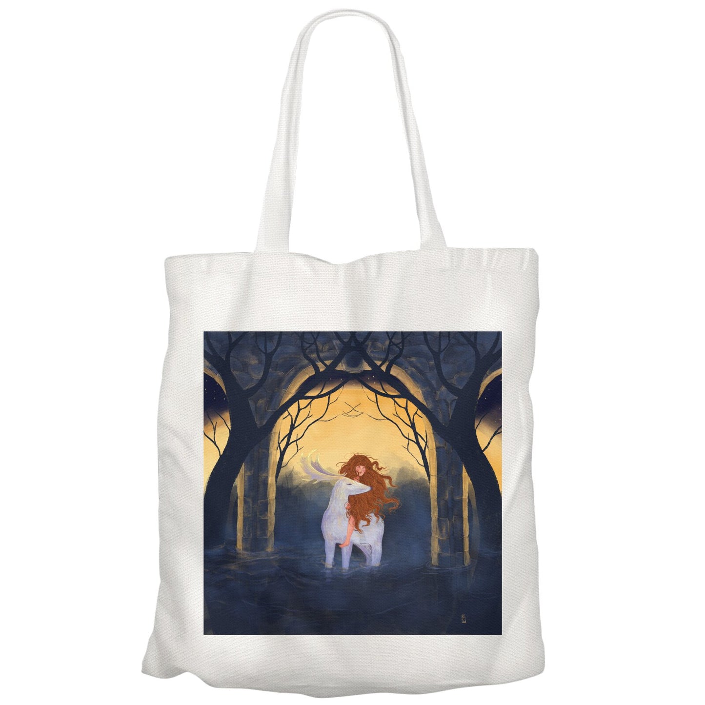 Tote Bag - Dawn, Two Lovers, Night and Day