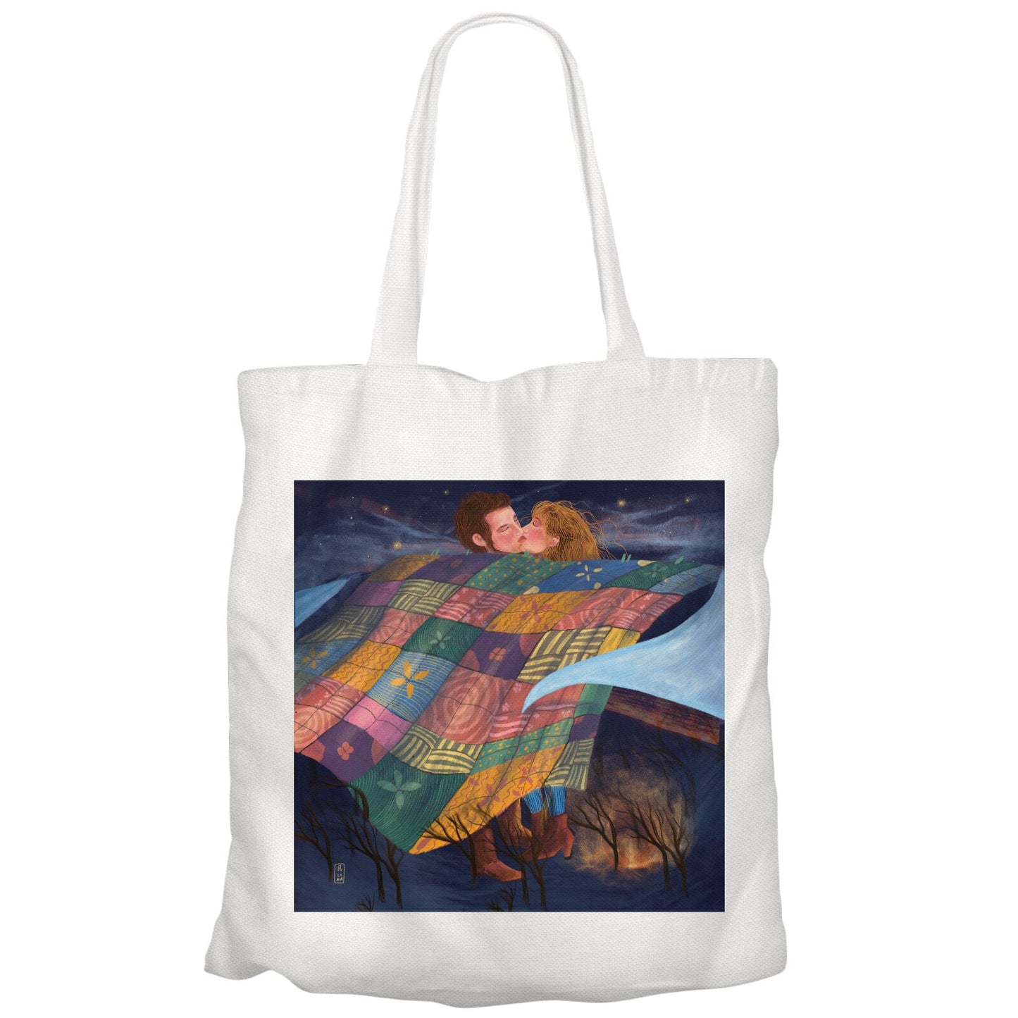 Tote Bag - Dawn, Two Lovers, Night and Day