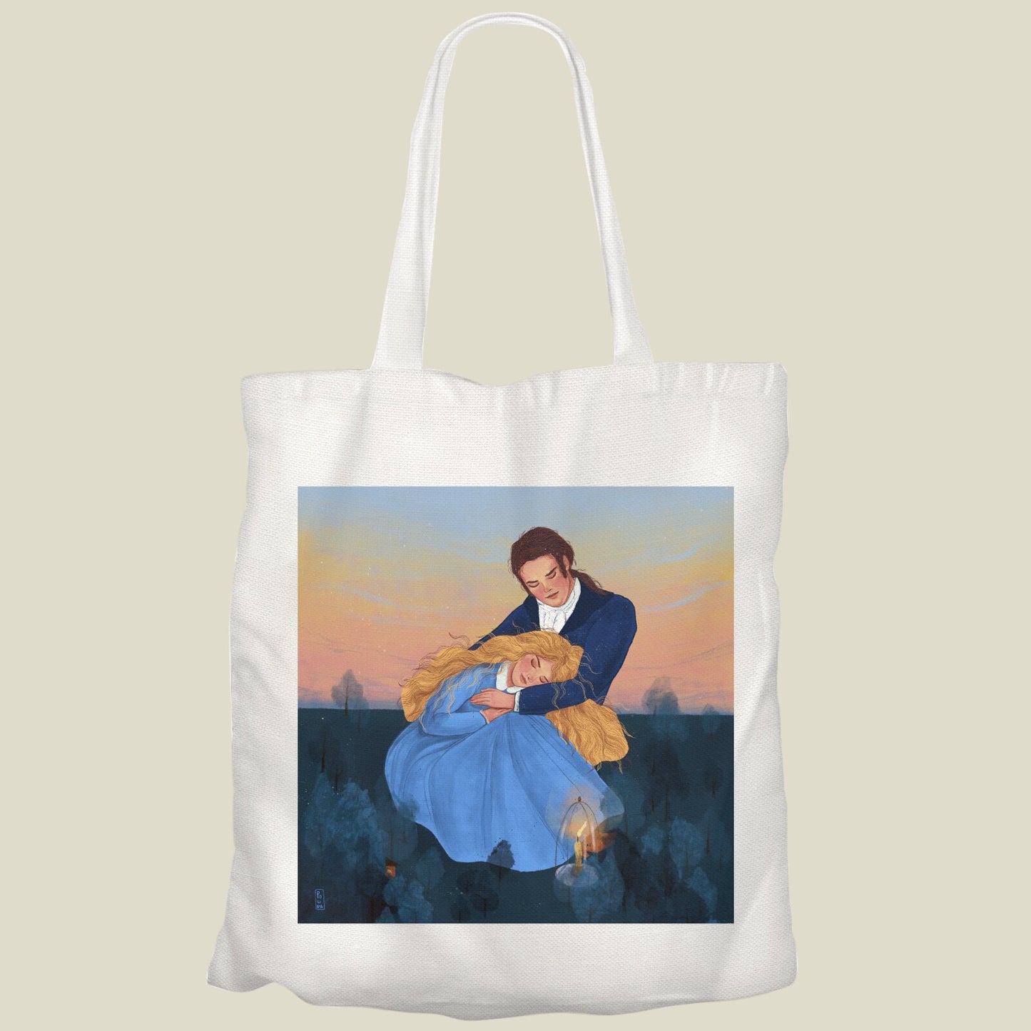 Tote Bag - Dawn, Two Lovers, Night and Day