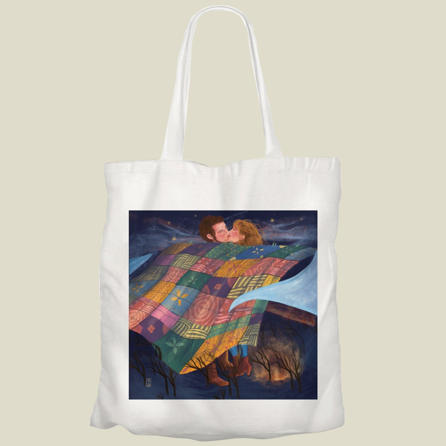 Tote Bag - Dawn, Two Lovers, Night and Day