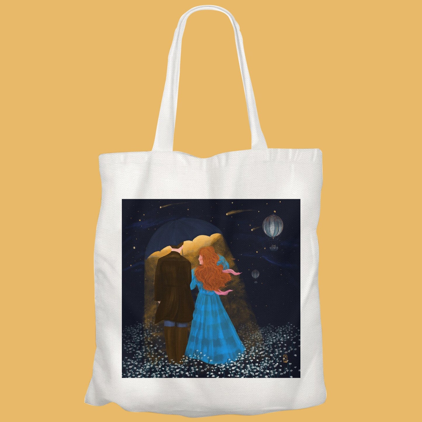 Tote Bag - Dawn, Two Lovers, Night and Day