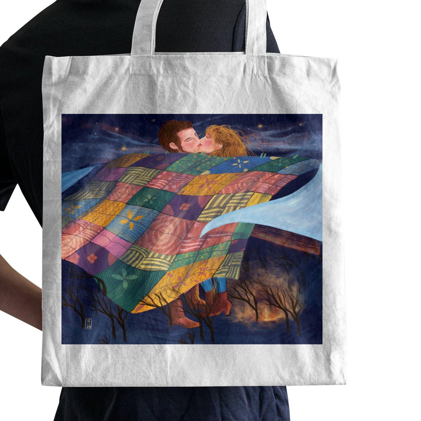 Tote Bag - Dawn, Two Lovers, Night and Day