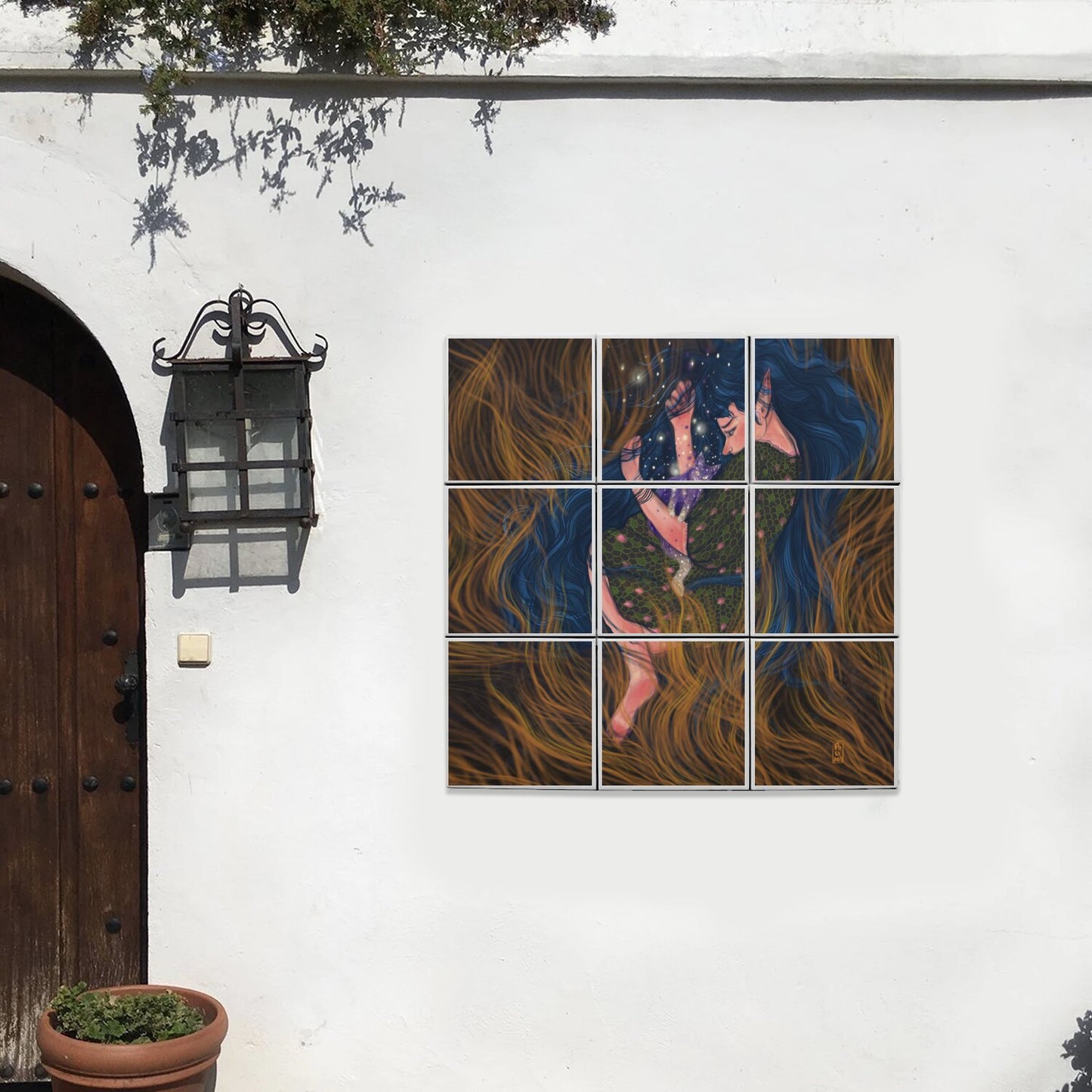 Ceramic Tiles - Dawn, Two Lovers, Night and Day