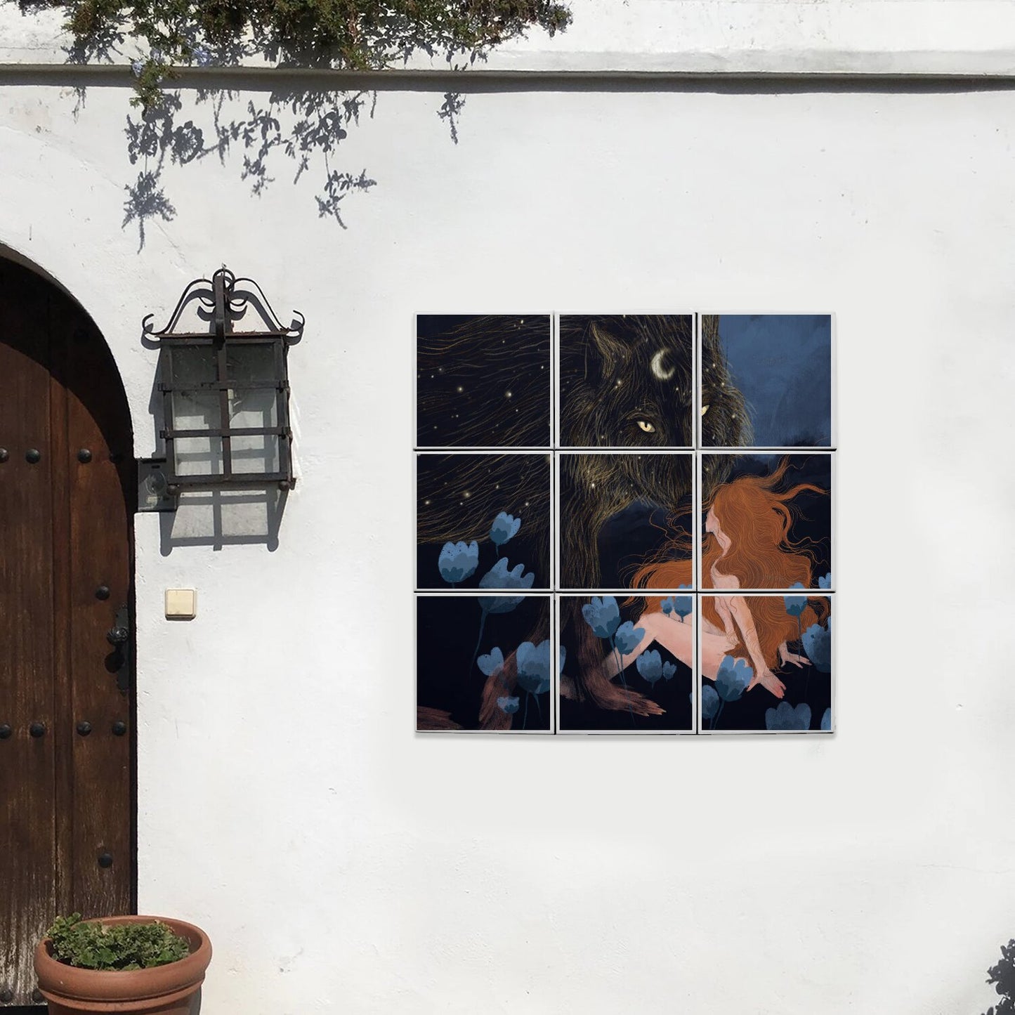 Ceramic Tiles - Dawn, Two Lovers, Night and Day