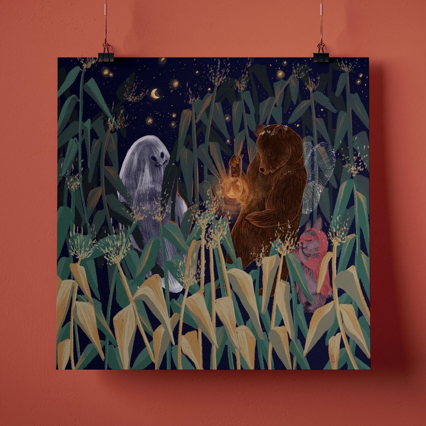 Impression Fine Art - Les habitants du champs de maïs