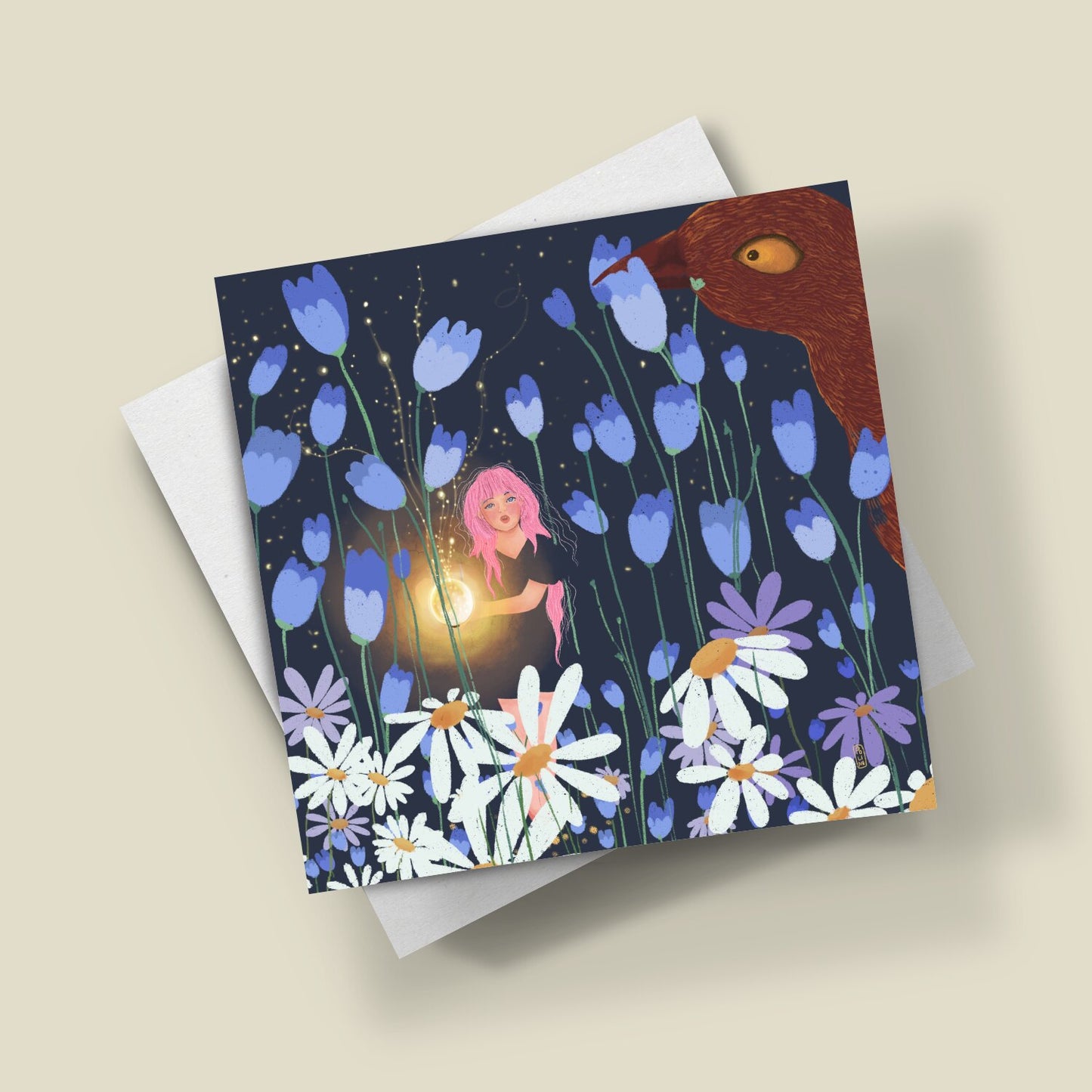 Postcard - Dawn, Two Lovers, Night and Day