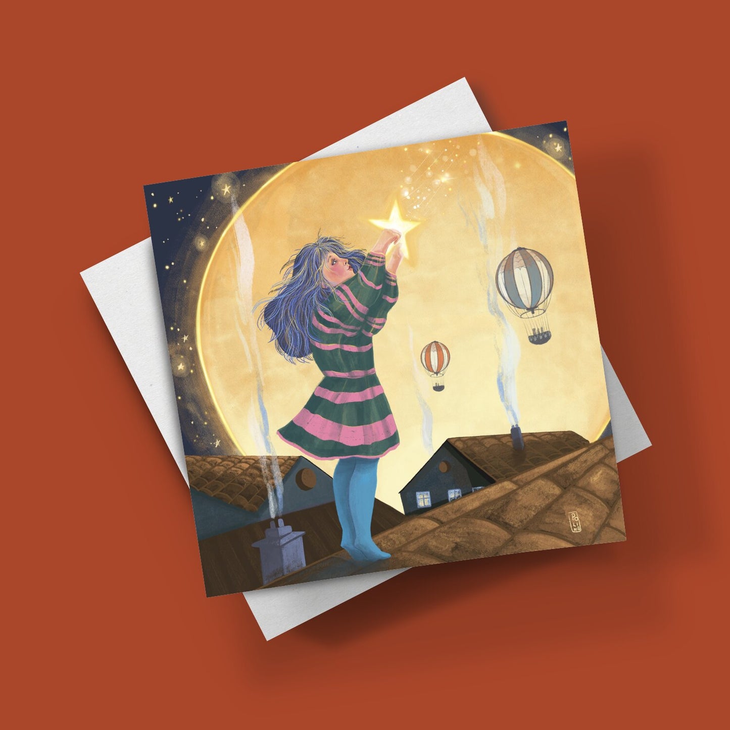 Carte postale - Chute d'étoile