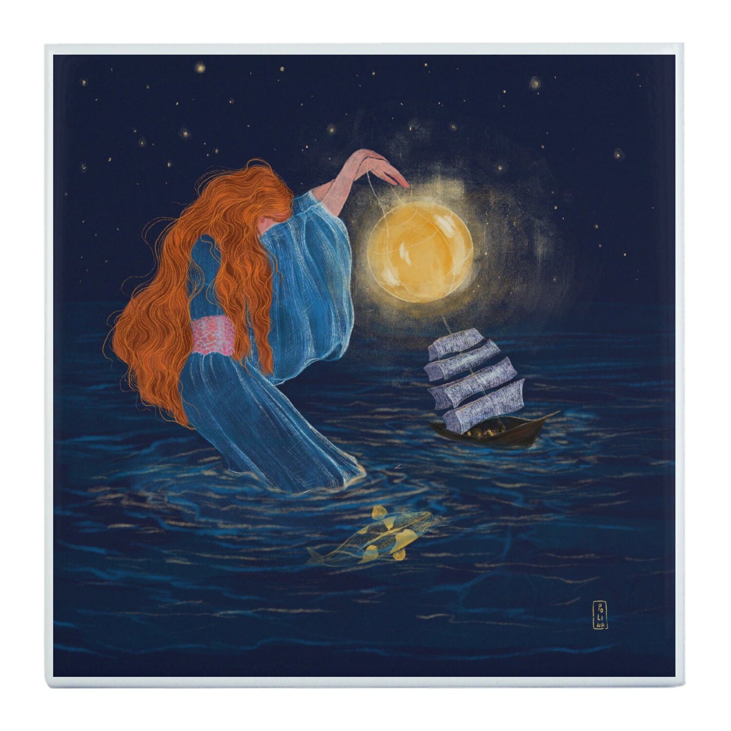 Ceramic Tiles - Dawn, Two Lovers, Night and Day