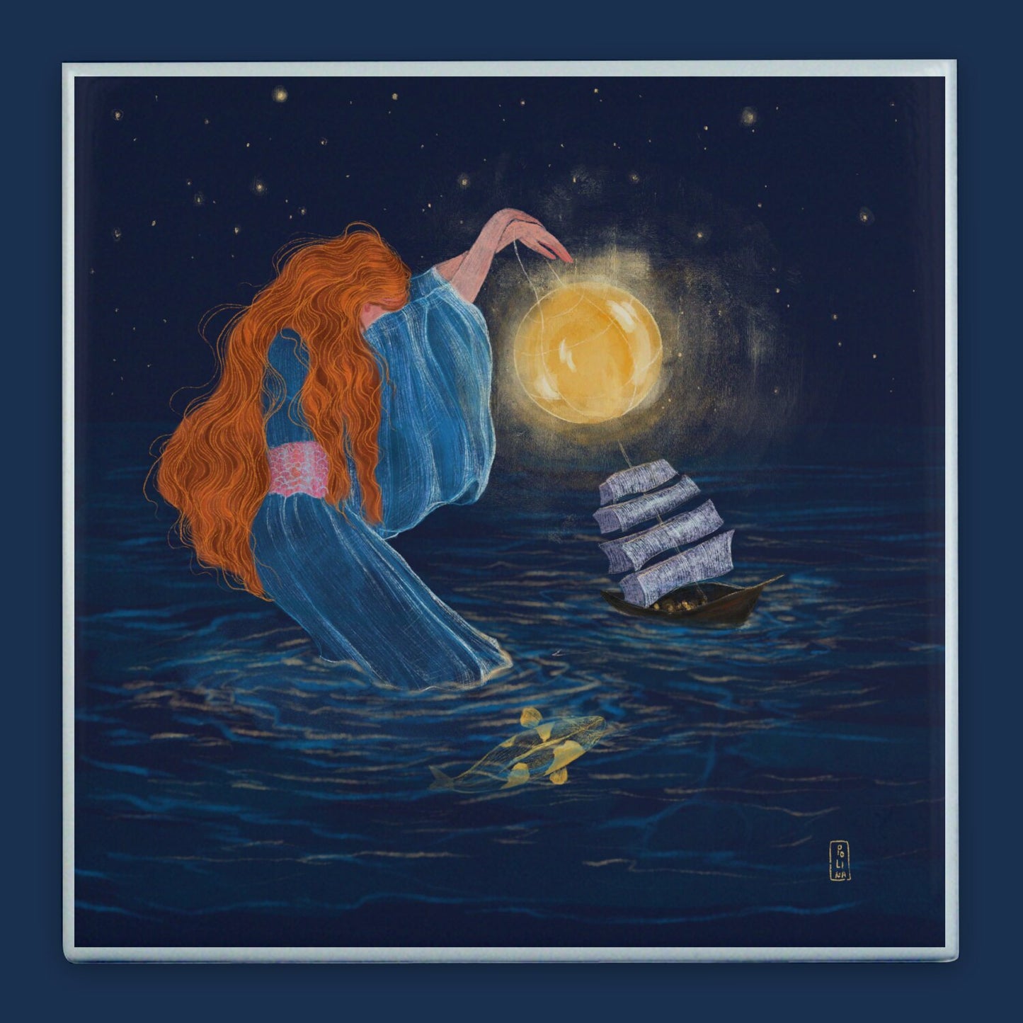 Ceramic Tiles - Dawn, Two Lovers, Night and Day