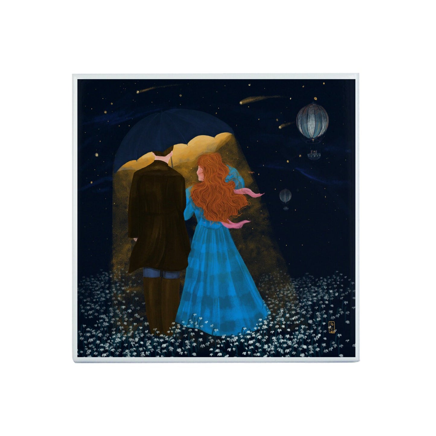 Carreaux Ceramique - Les amants nocturnes