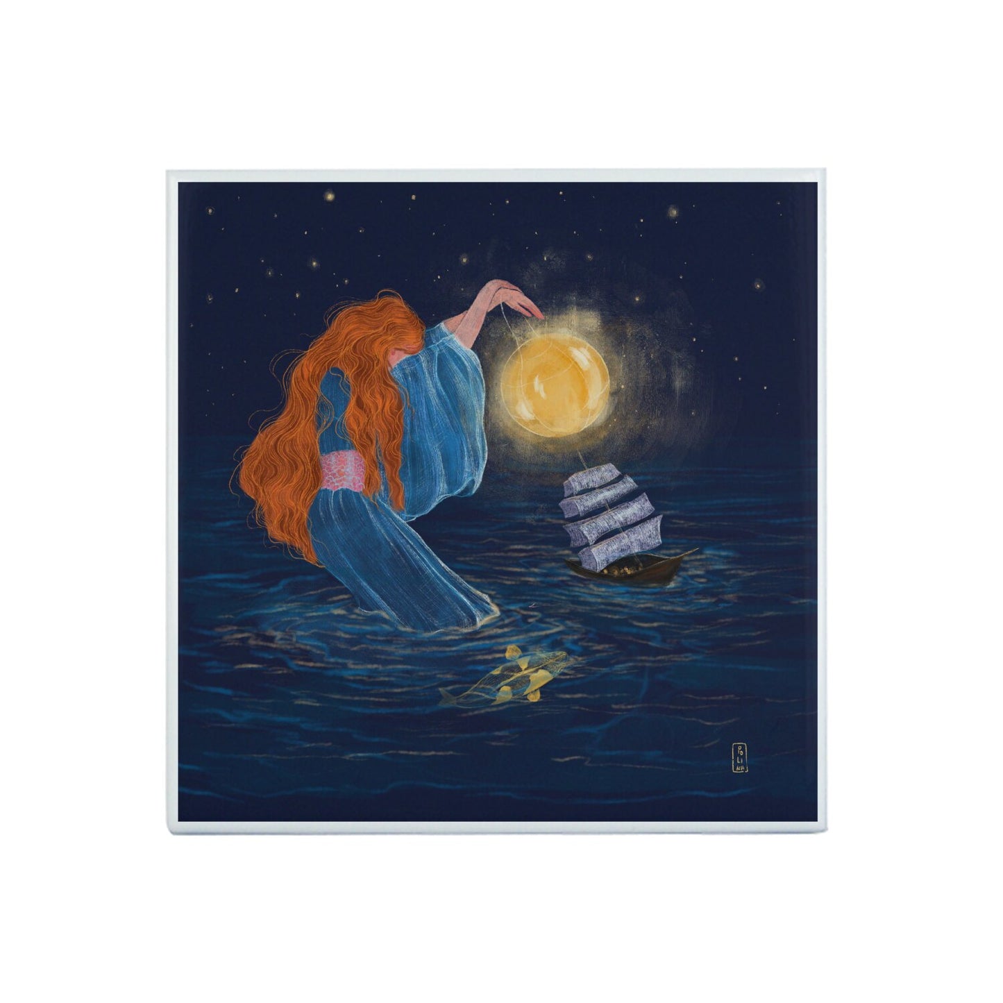 Ceramic Tiles - Dawn, Two Lovers, Night and Day
