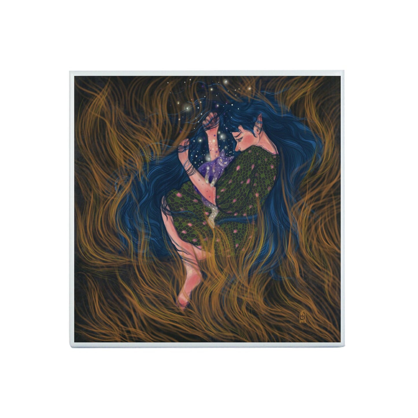 Ceramic Tiles - Dawn, Two Lovers, Night and Day