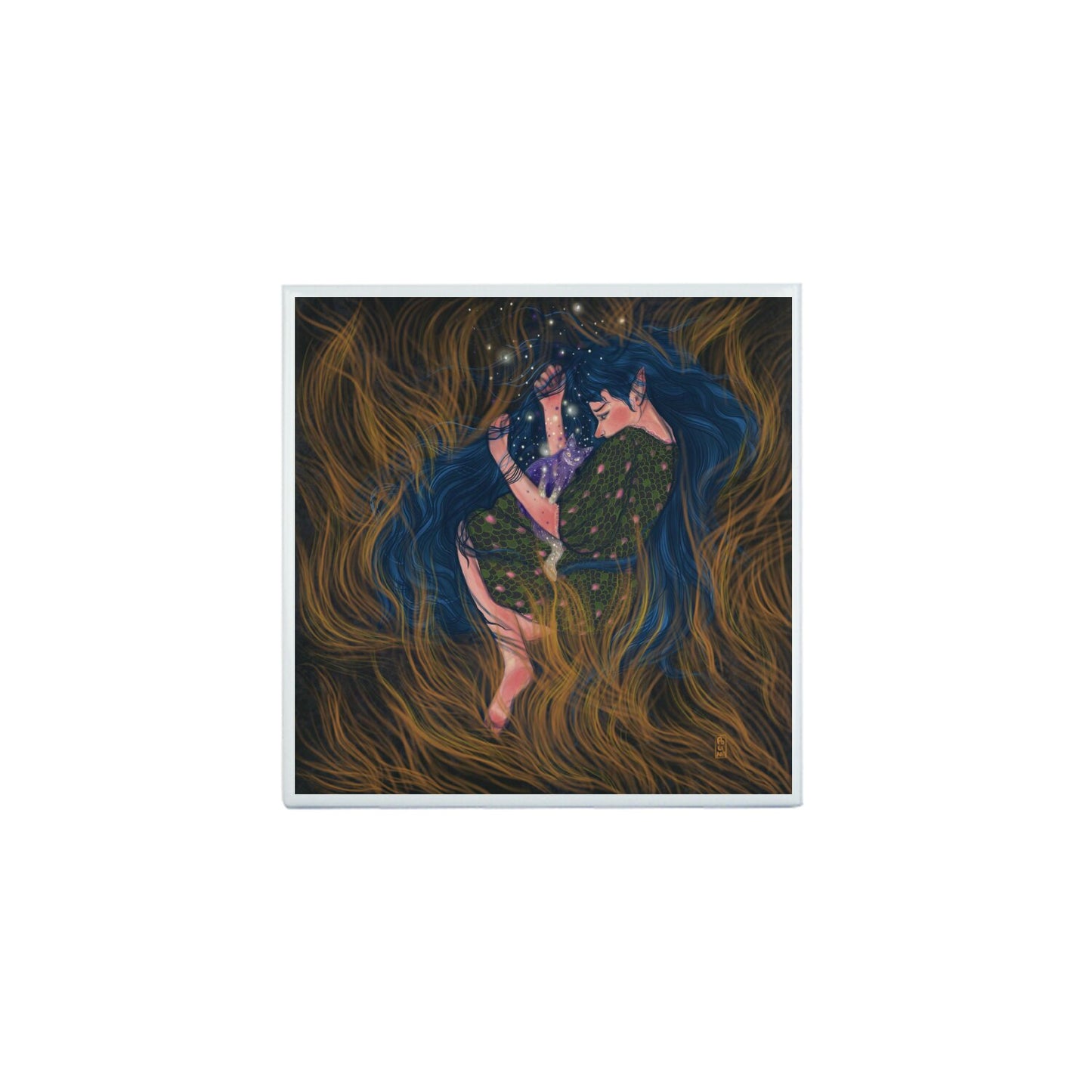Ceramic Tiles - Dawn, Two Lovers, Night and Day
