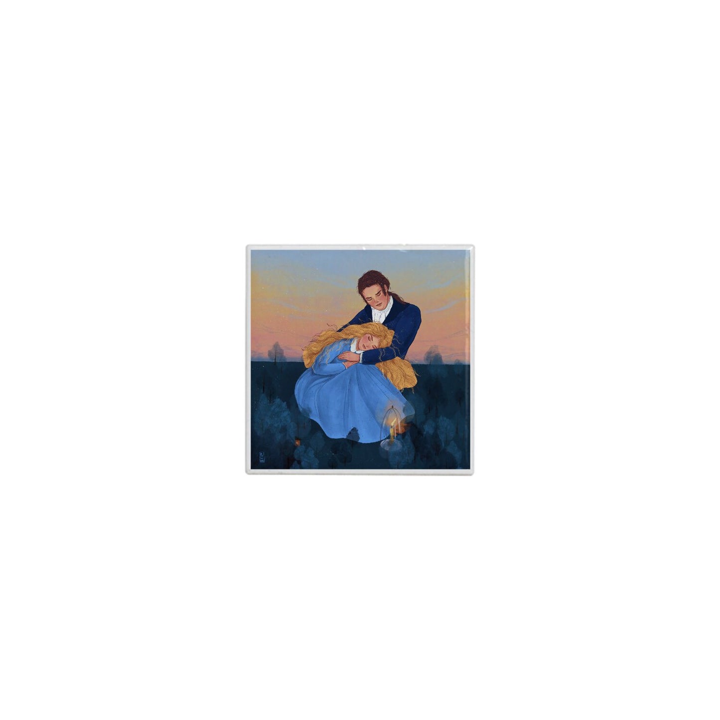 Ceramic Tiles - Dawn, Two Lovers, Night and Day