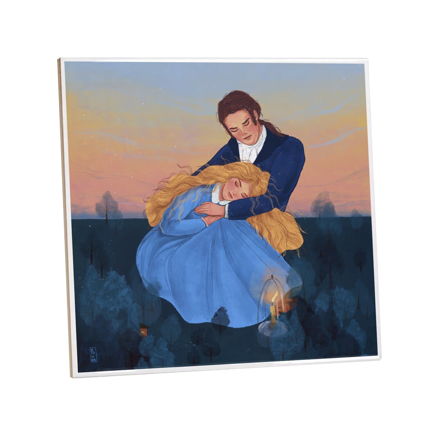 Ceramic Tiles - Dawn, Two Lovers, Night and Day