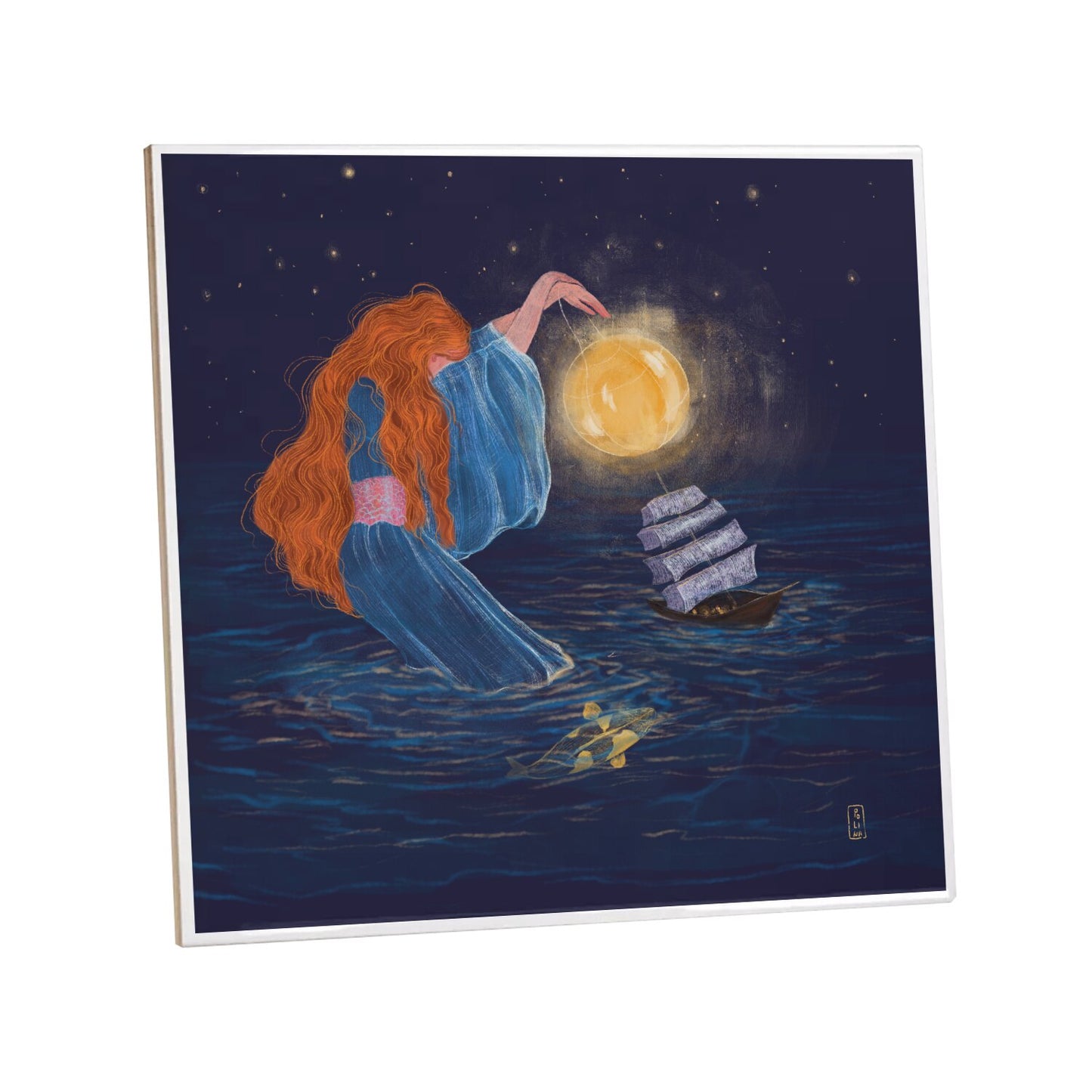 Ceramic Tiles - Dawn, Two Lovers, Night and Day