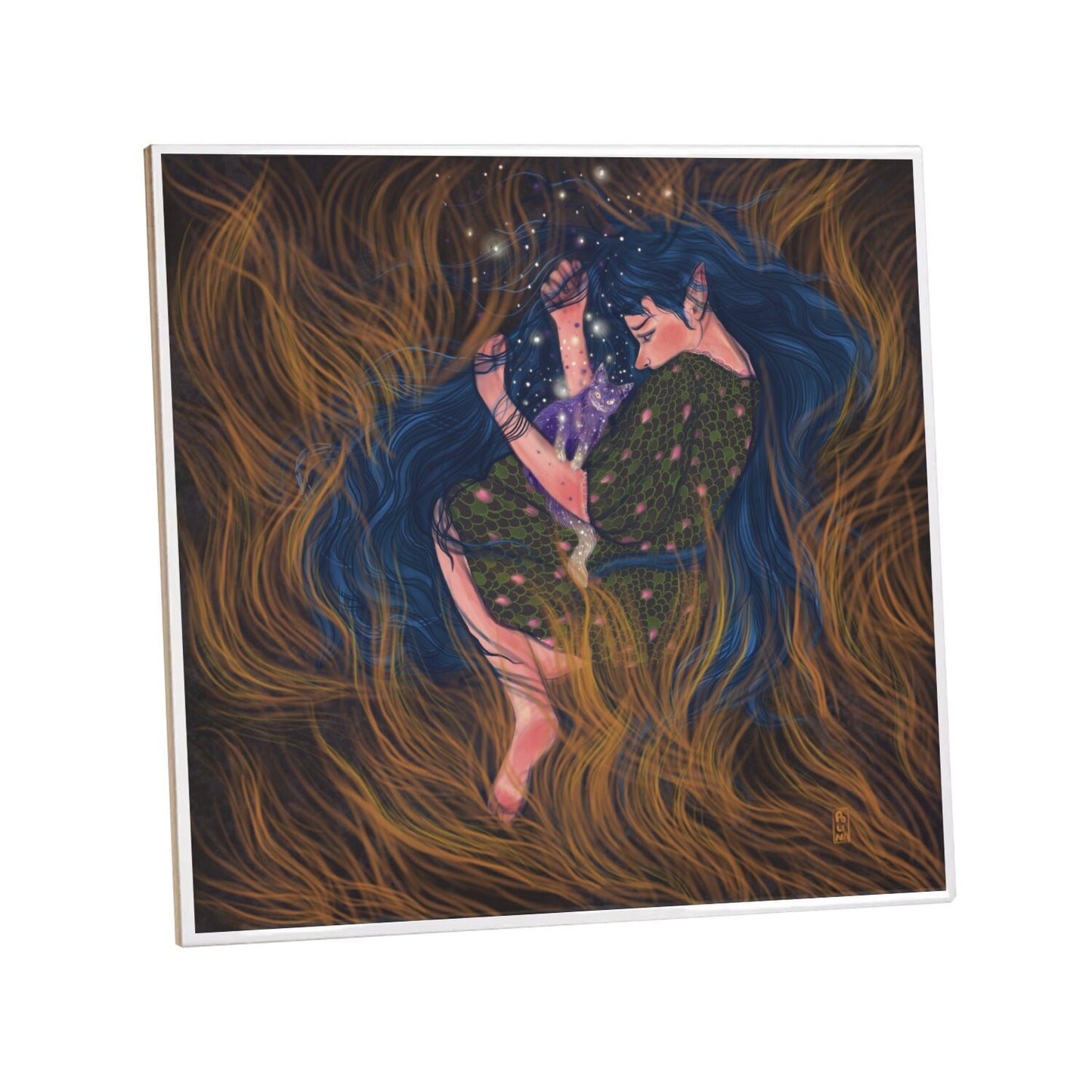 Ceramic Tiles - Dawn, Two Lovers, Night and Day