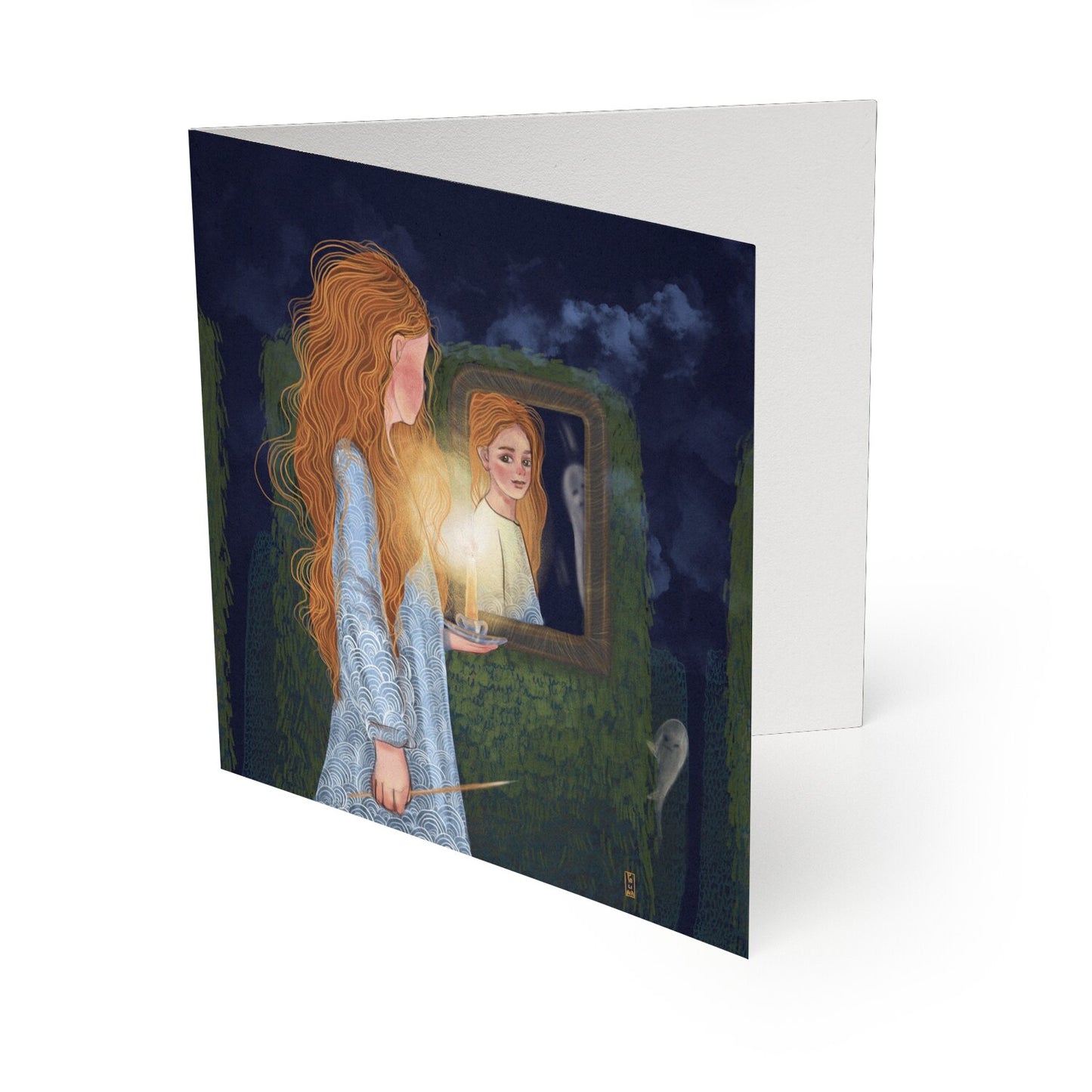 Postcard - Dawn, Two Lovers, Night and Day