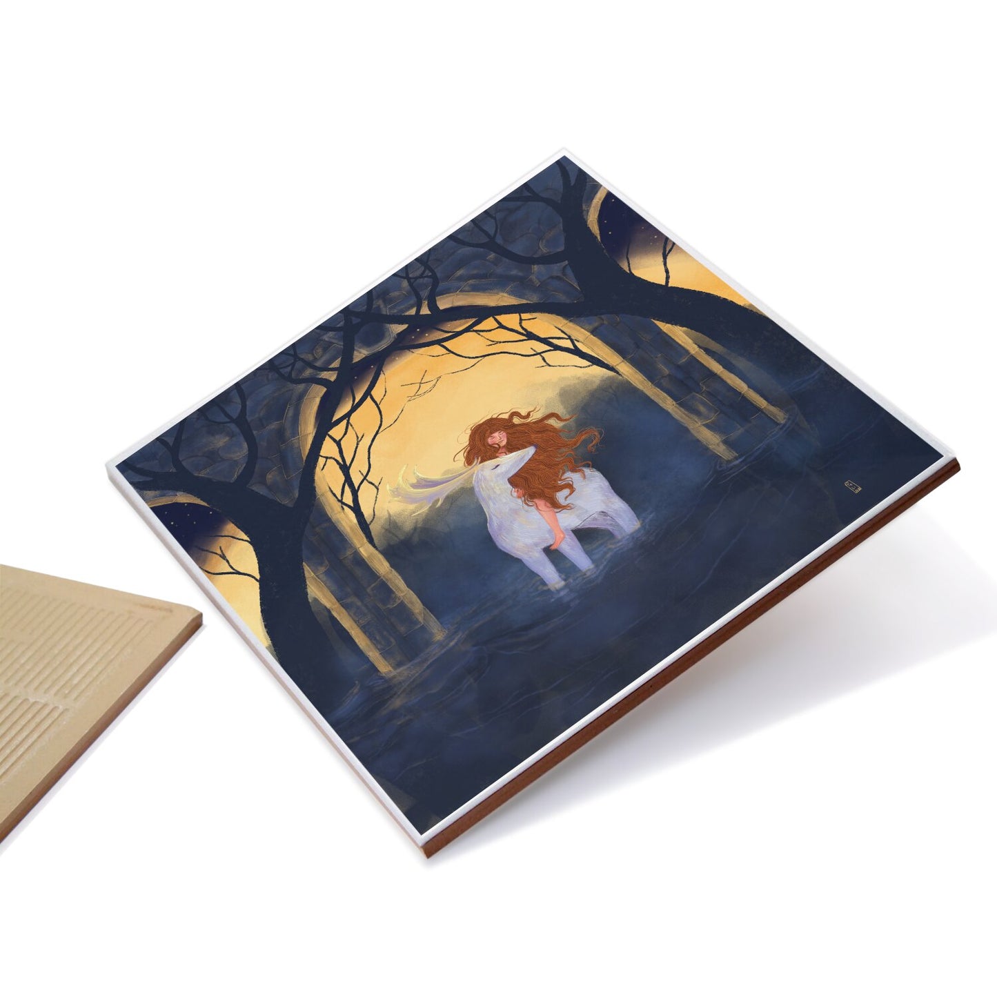 Ceramic Tiles - Dawn, Two Lovers, Night and Day