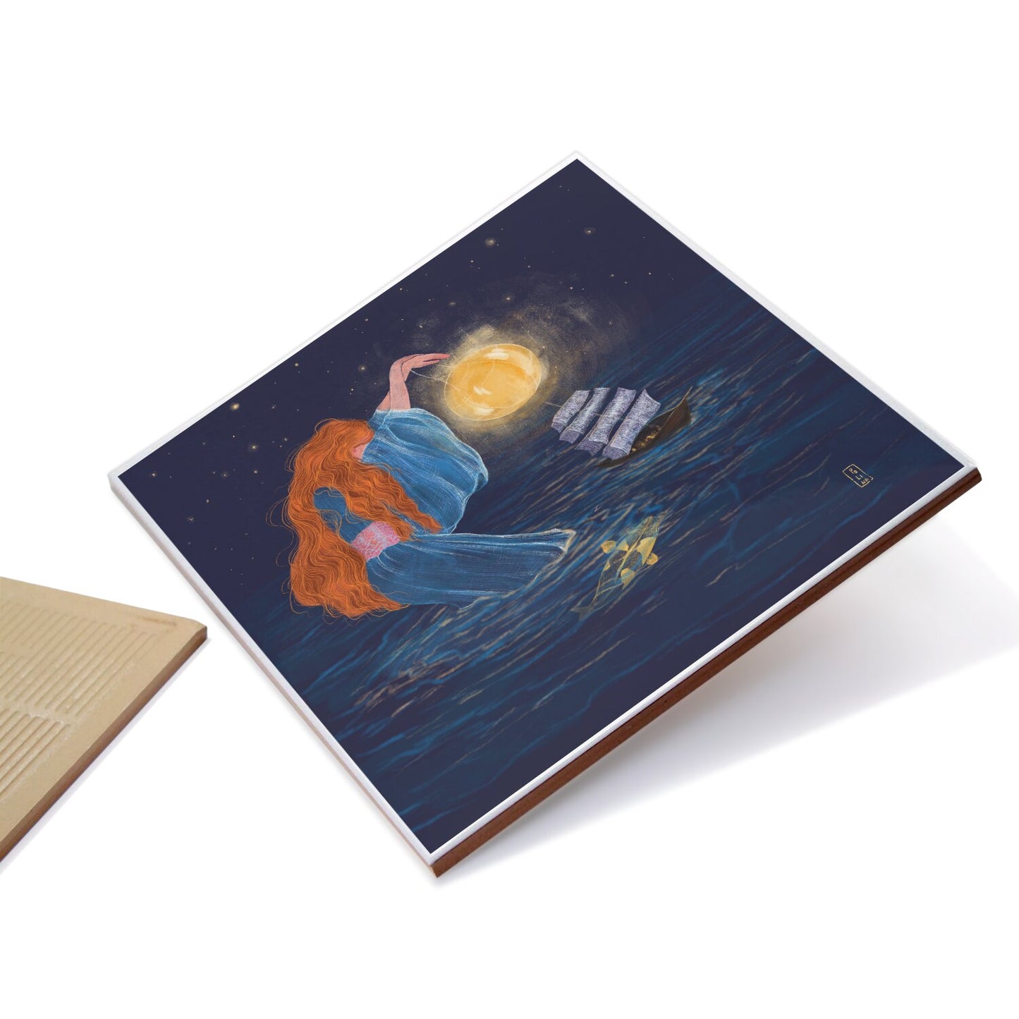 Ceramic Tiles - Dawn, Two Lovers, Night and Day