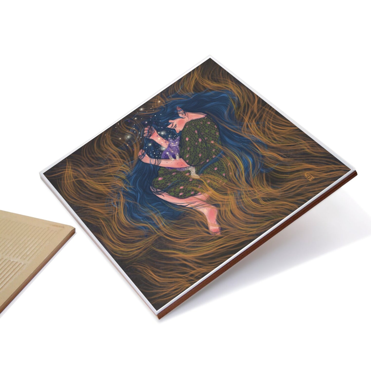 Ceramic Tiles - Dawn, Two Lovers, Night and Day